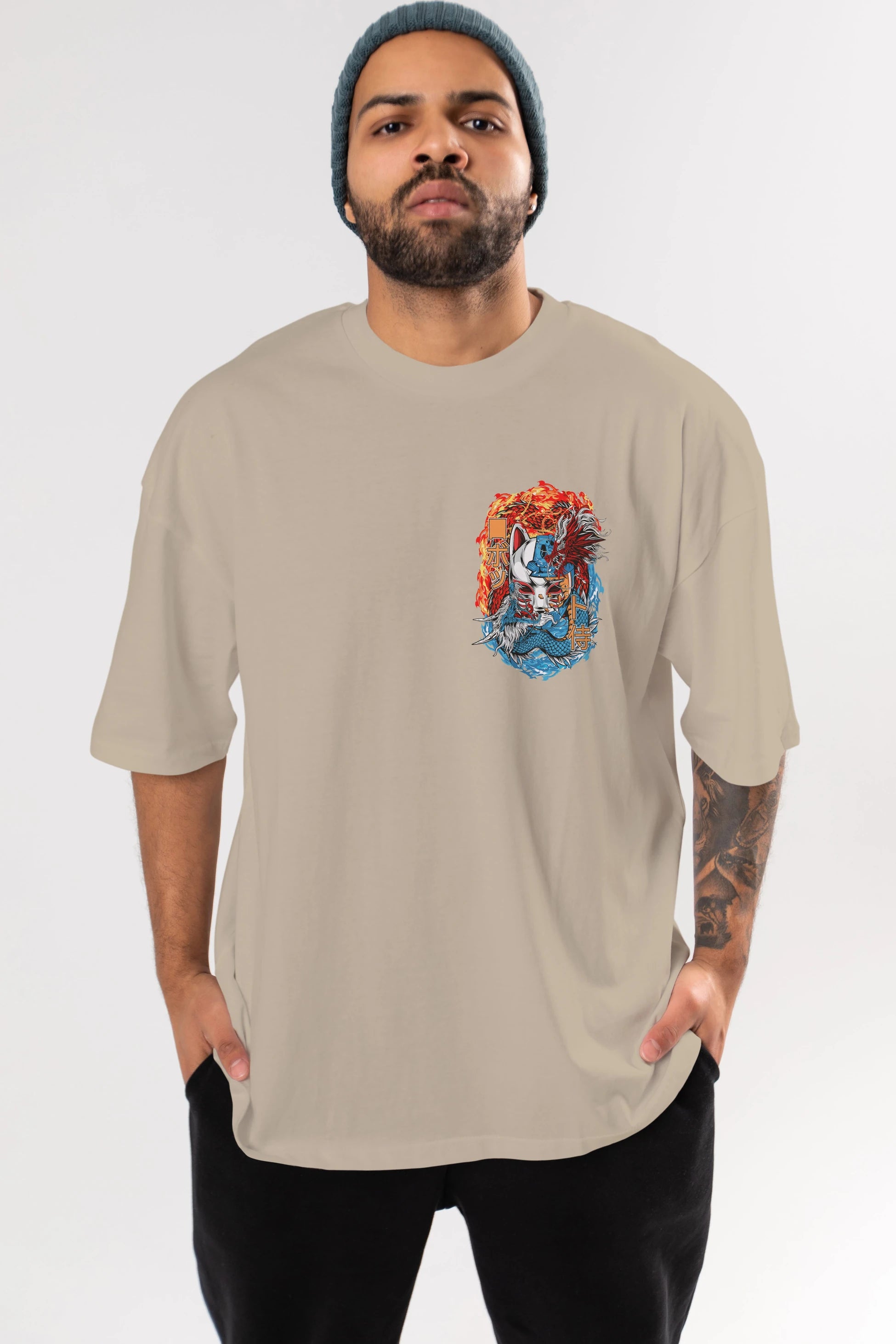 ONE PIECE (7) Ön Sol Baskılı Oversize t-shirt Erkek Kadın Unisex %100 Pamuk Bisiklet Yaka tişort