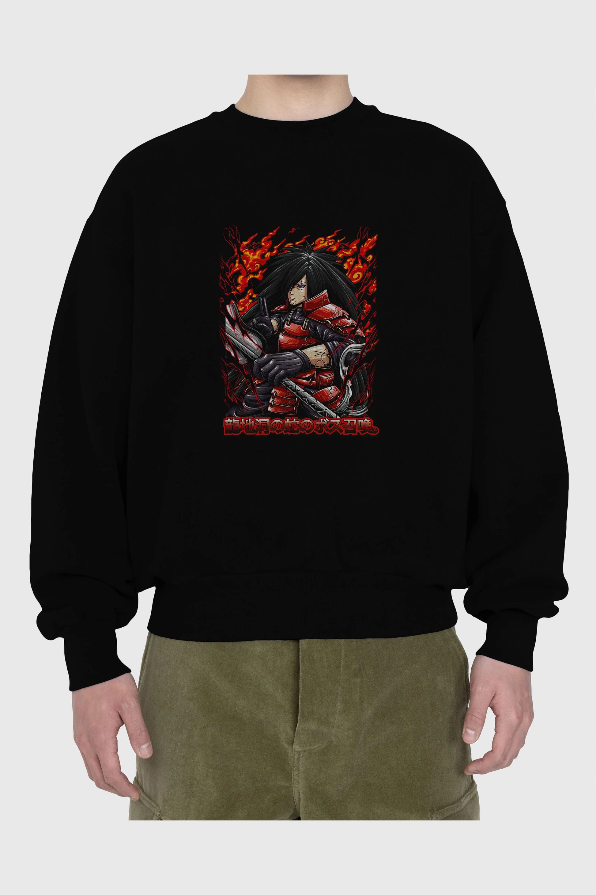 NARUTO (12) Anime Ön Baskılı Oversize Sweatshirt Erkek Kadın Unisex