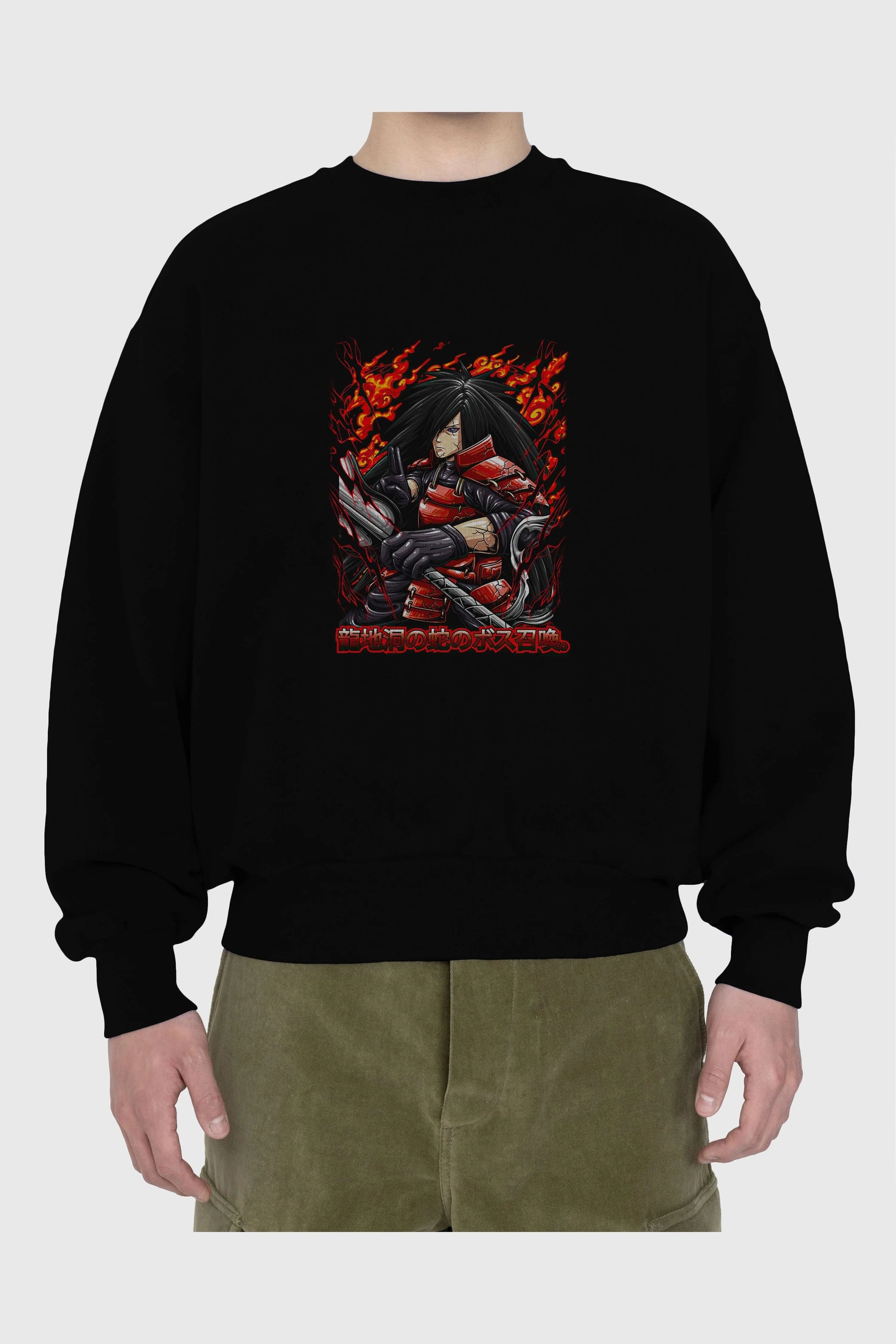 NARUTO (12) Anime Ön Baskılı Oversize Sweatshirt Erkek Kadın Unisex