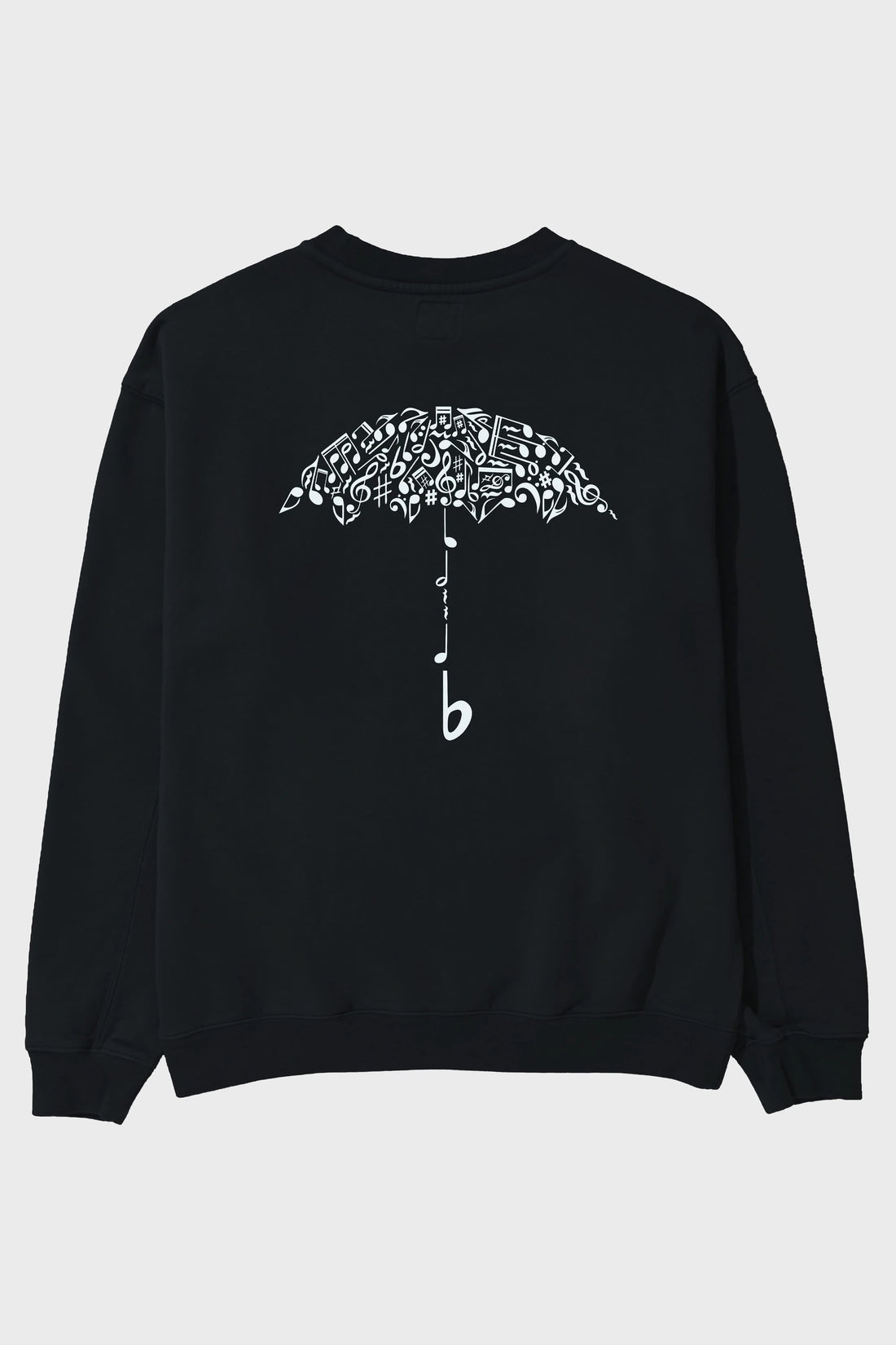 Sound Of Rain Arka Baskılı Oversize Sweatshirt Erkek Kadın Unisex