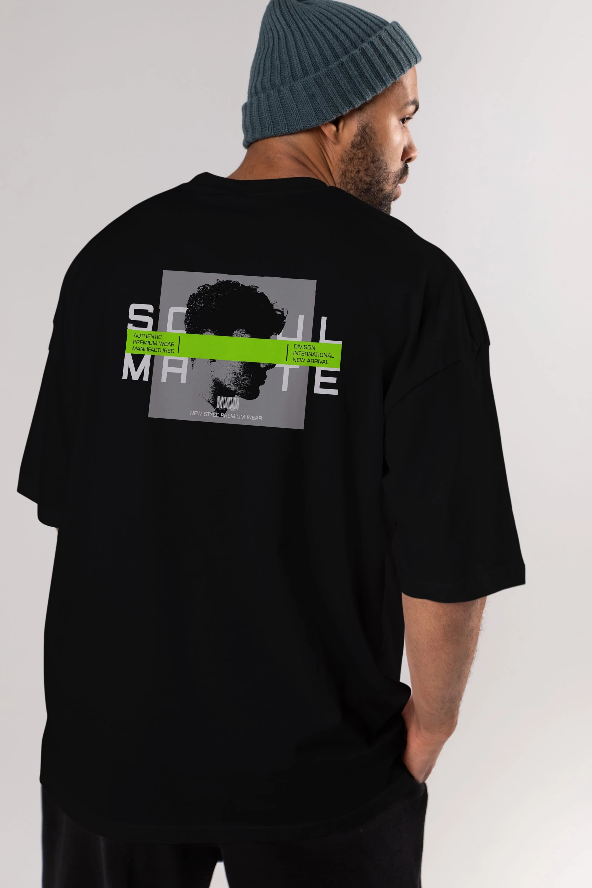 Soul Mate Arka Baskılı Oversize t-shirt Erkek Kadın Unisex