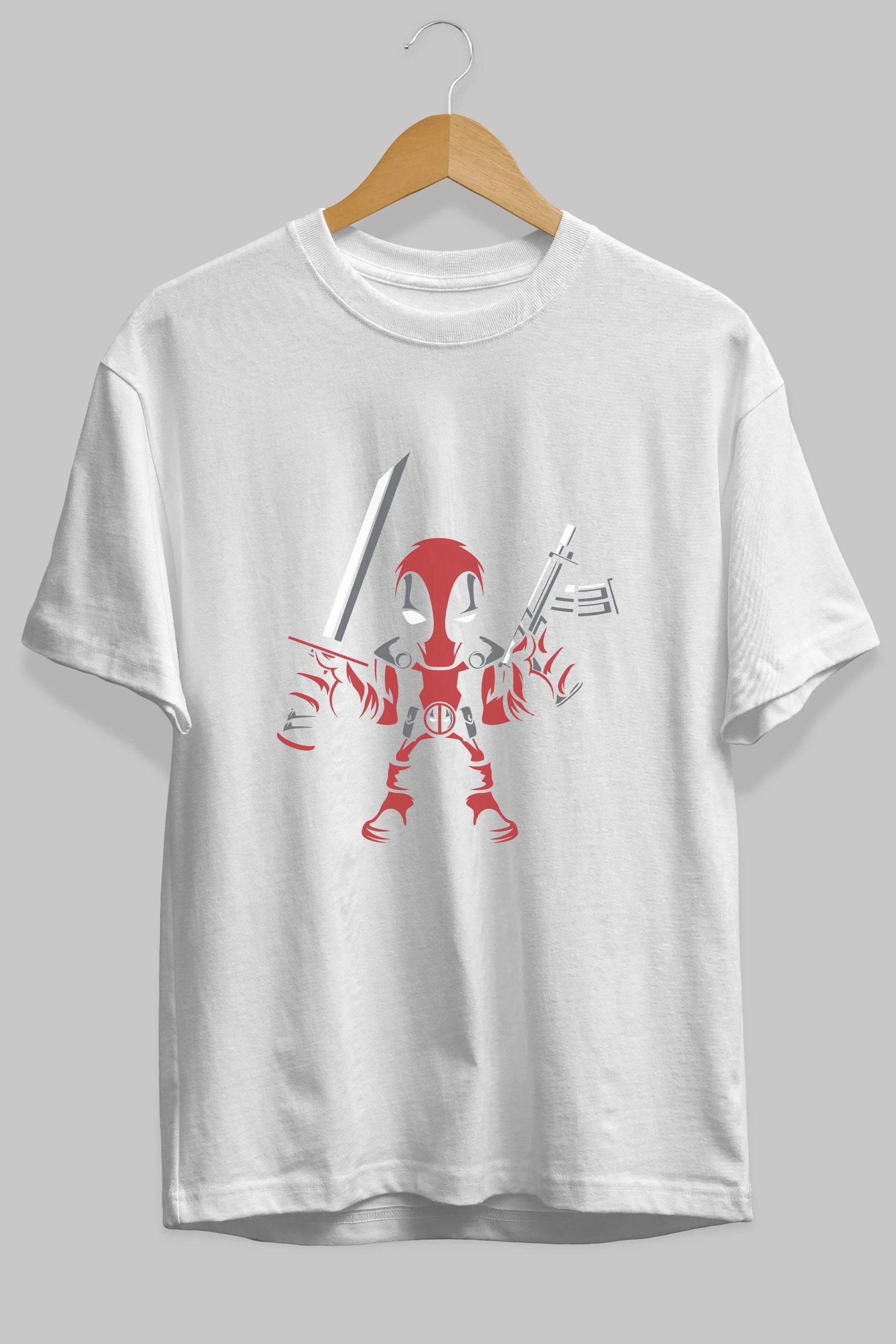 Deadpool (11) Ön Baskılı Oversize t-shirt Erkek Kadın Unisex %100 Pamuk Bisiklet Yaka tişort