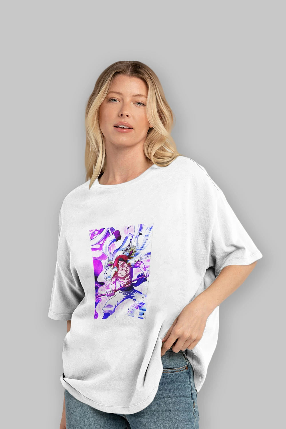 Edward Newgate Anime Ön Baskılı Oversize t-shirt Erkek Kadın Unisex