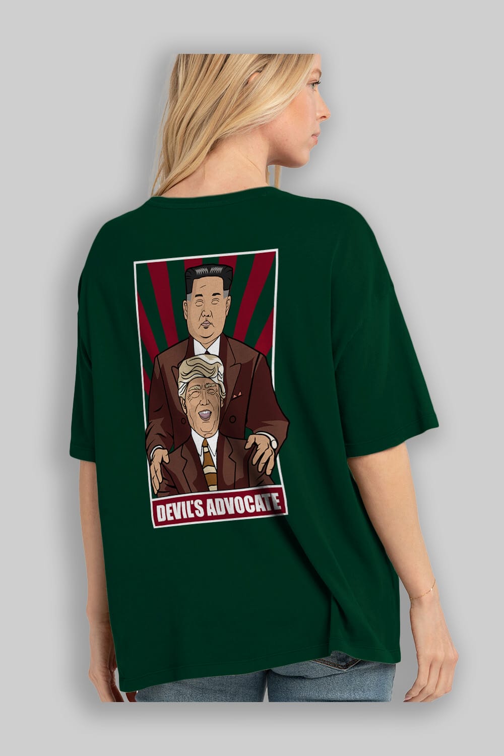 Devil_s Advocate Arka Baskılı Oversize t-shirt Erkek Kadın Unisex %100 Pamuk tişort