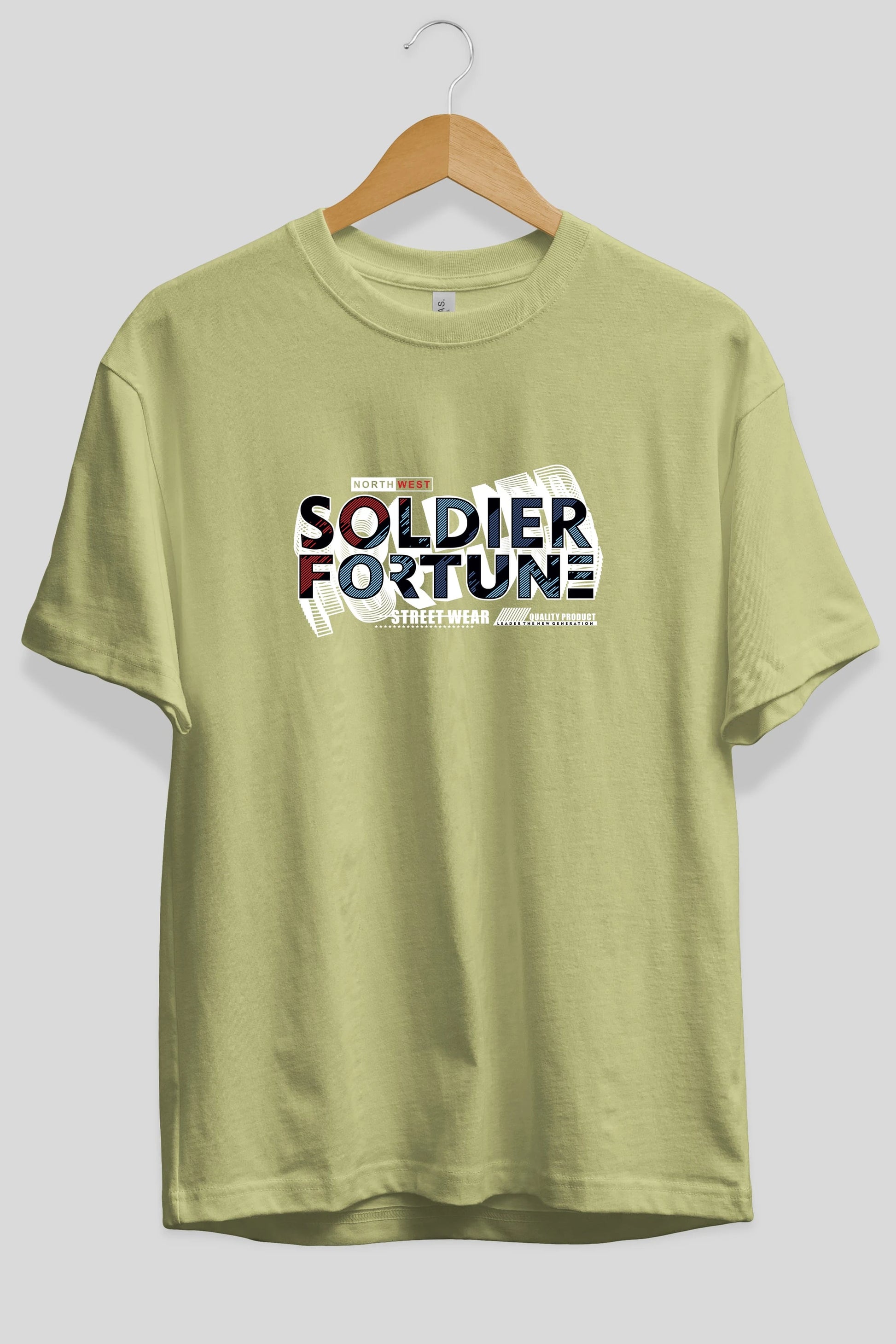 Soldier Fortune Ön Baskılı Oversize t-shirt Erkek Kadın Unisex