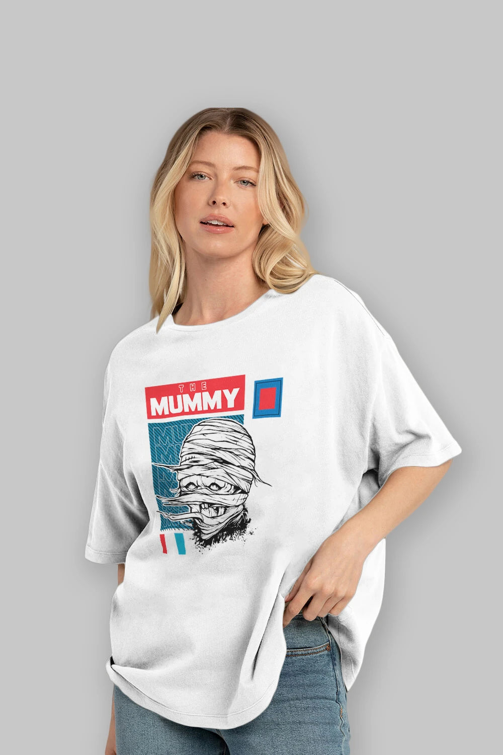 The Mummy Ön Baskılı Oversize t-shirt Erkek Kadın Unisex