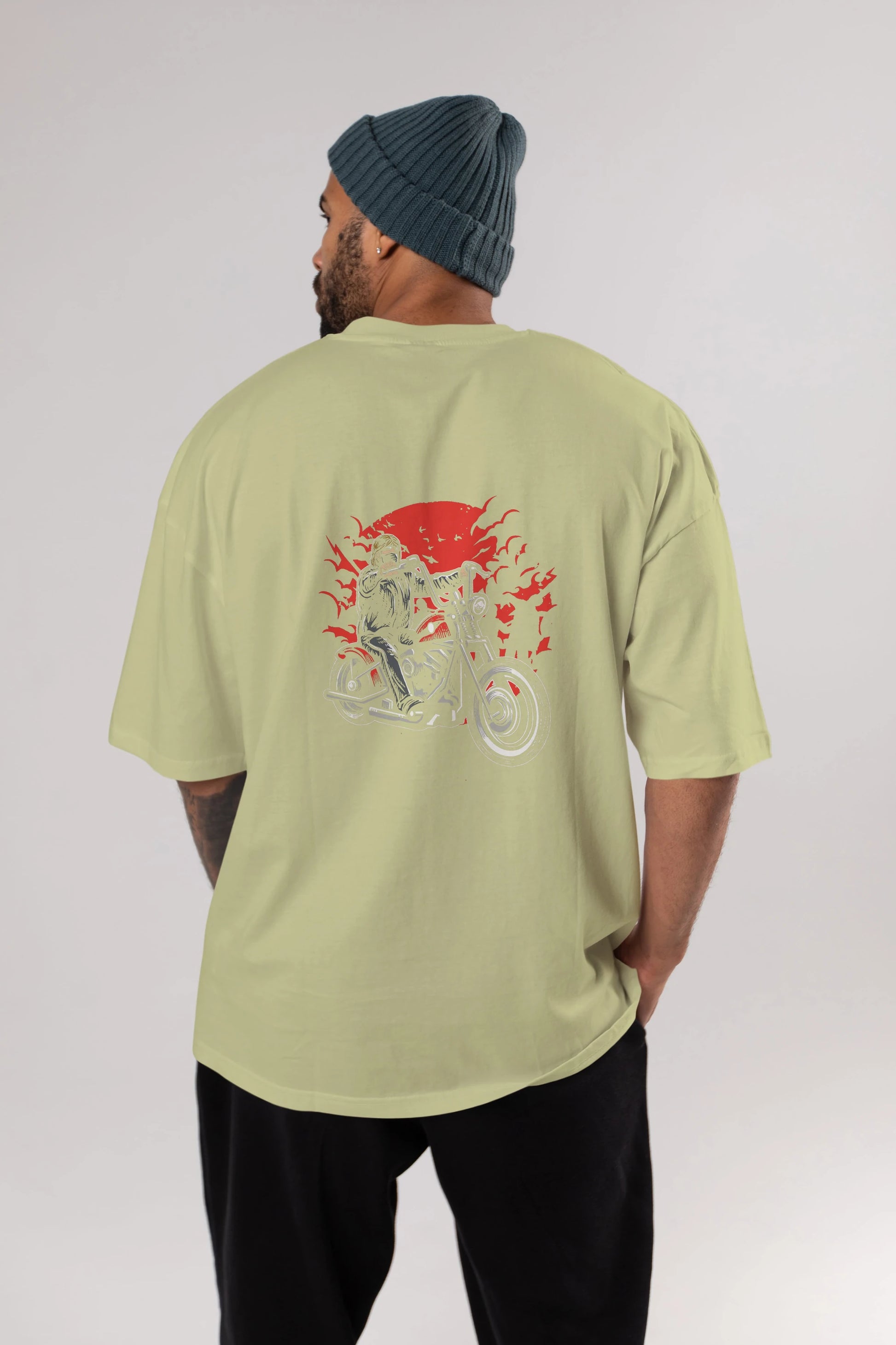 Zombie Slayer Arka Baskılı Oversize t-shirt Erkek Kadın Unisex %100 Pamuk