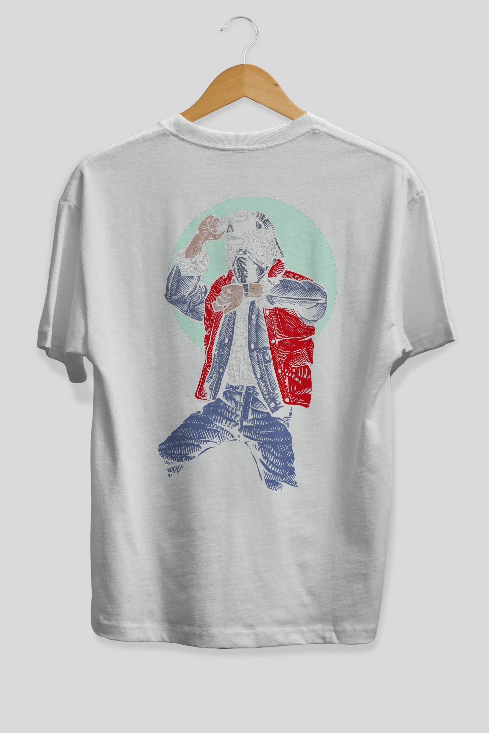 Kylo Mcfly Arka Baskılı Oversize t-shirt Erkek Kadın Unisex %100 Pamuk