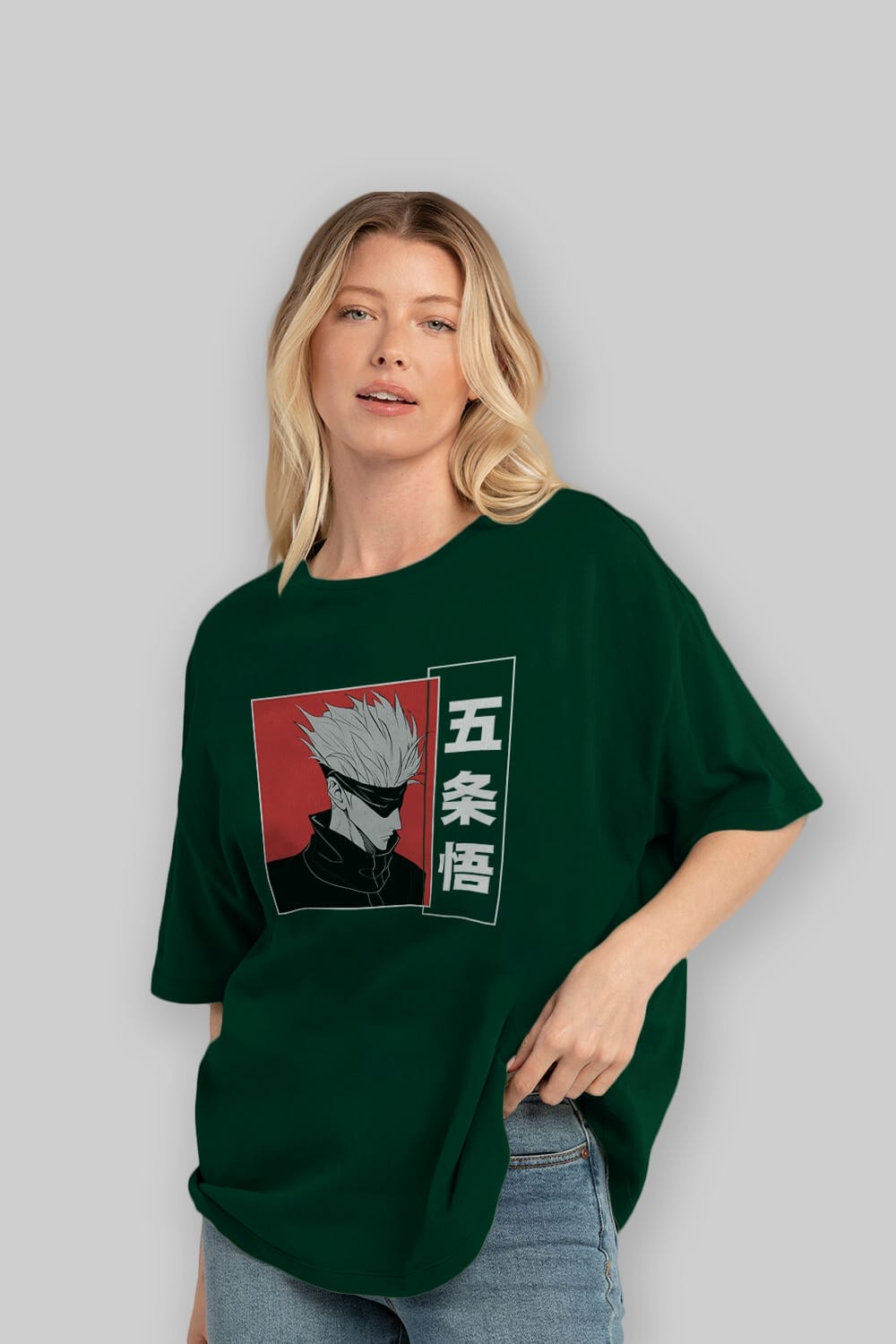 JUJUTSU KAISEN 2 Anime Ön Baskılı Oversize t-shirt %100 pamuk Erkek Kadın Unisex
