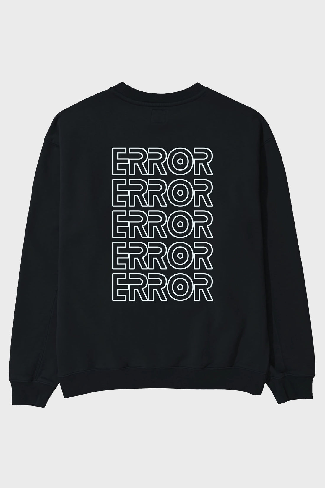 Error Yazılı Arka Baskılı Oversize Sweatshirt Erkek Kadın Unisex