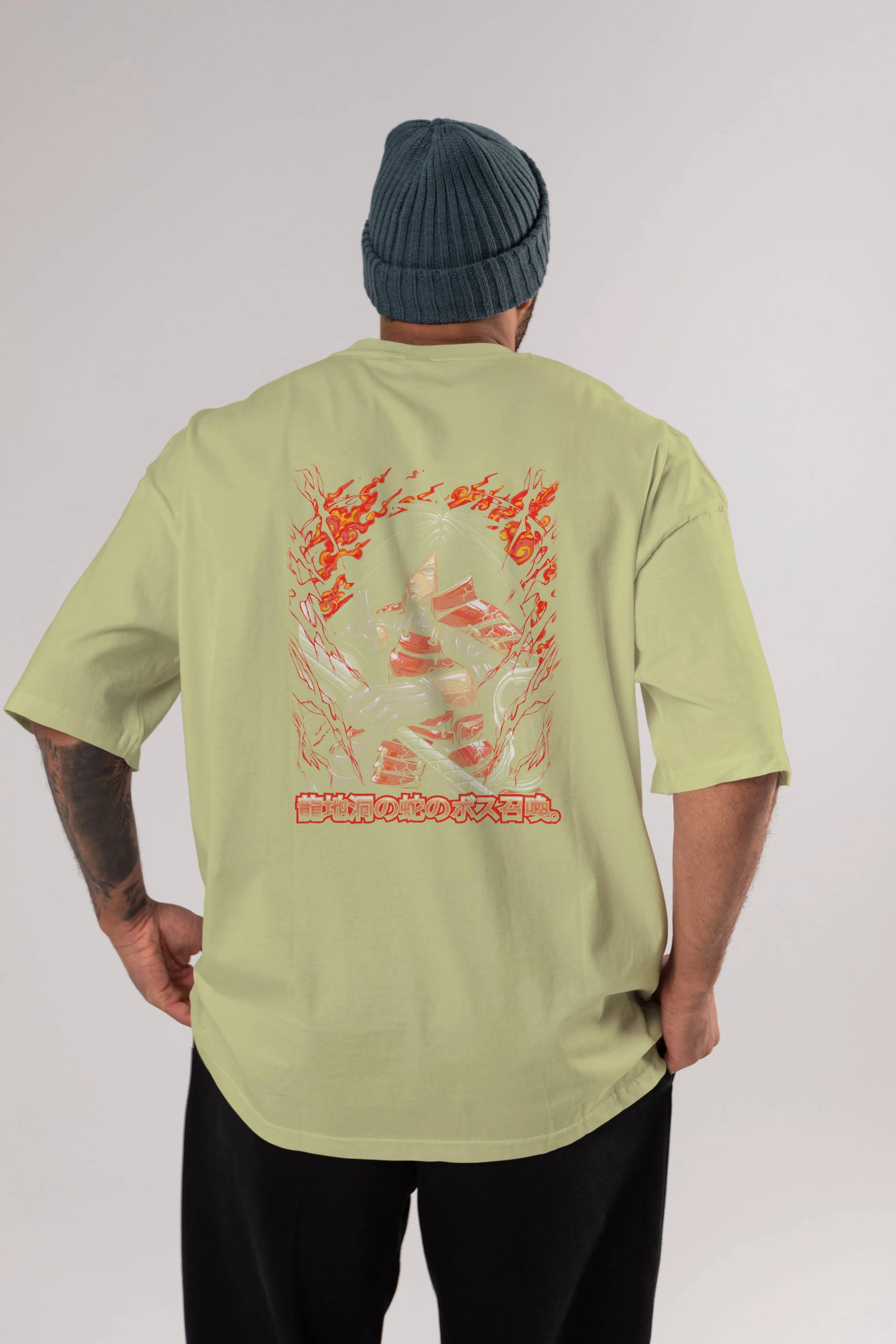 NARUTO (12) Anime Arka Baskılı Oversize t-shirt Erkek Kadın Unisex