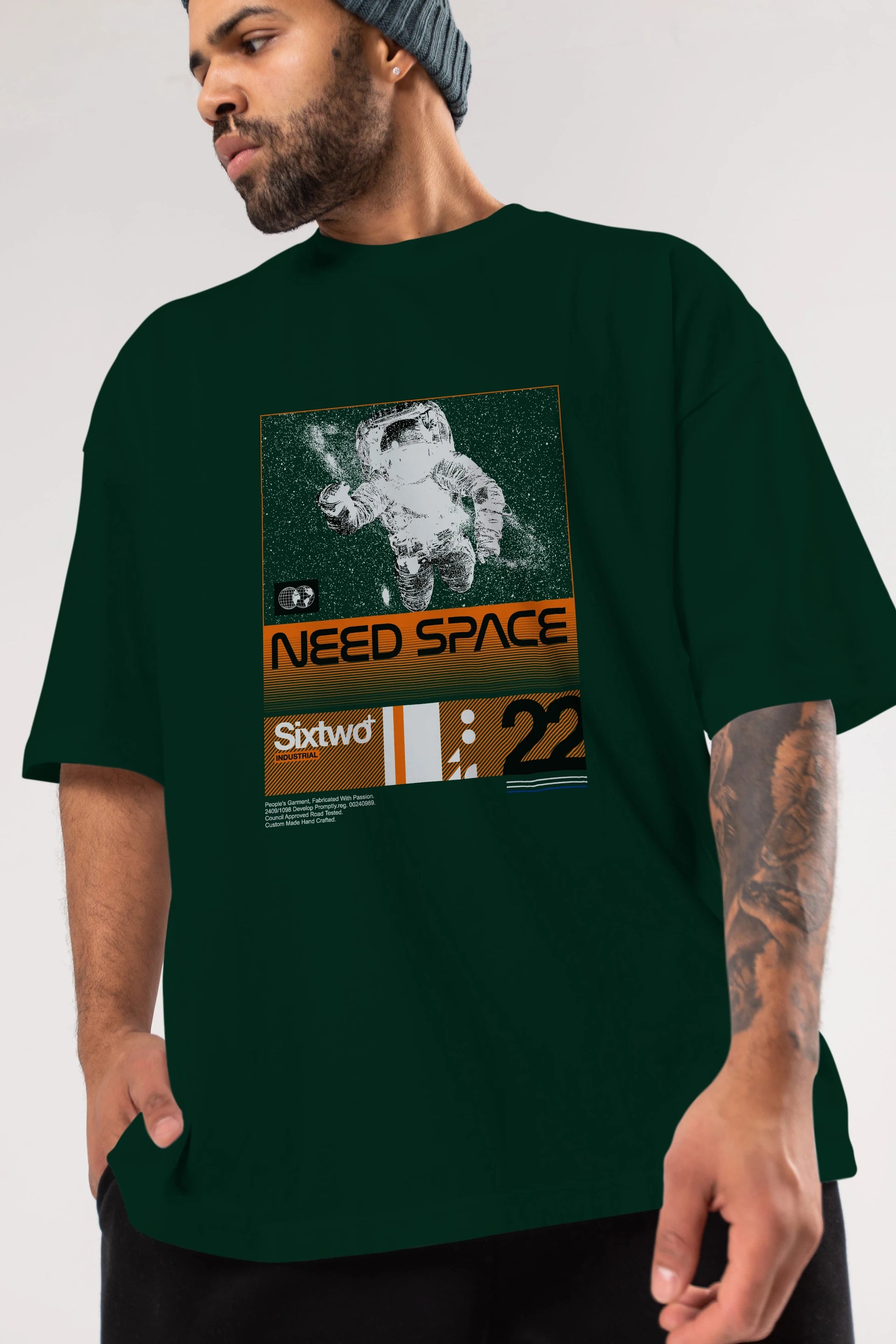Need Space Ön Baskılı Oversize t-shirt Erkek Kadın Unisex