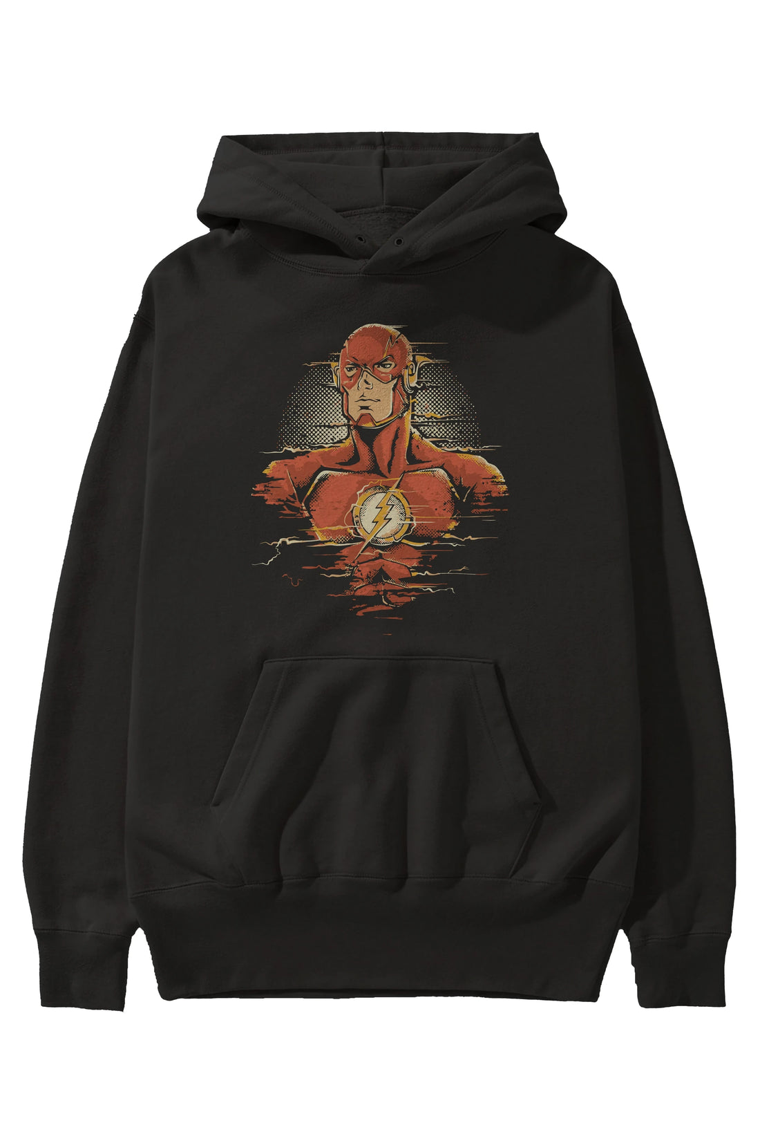 Flash Avengers Ön Baskılı Hoodie Oversize Kapüşonlu Sweatshirt Erkek Kadın Unisex
