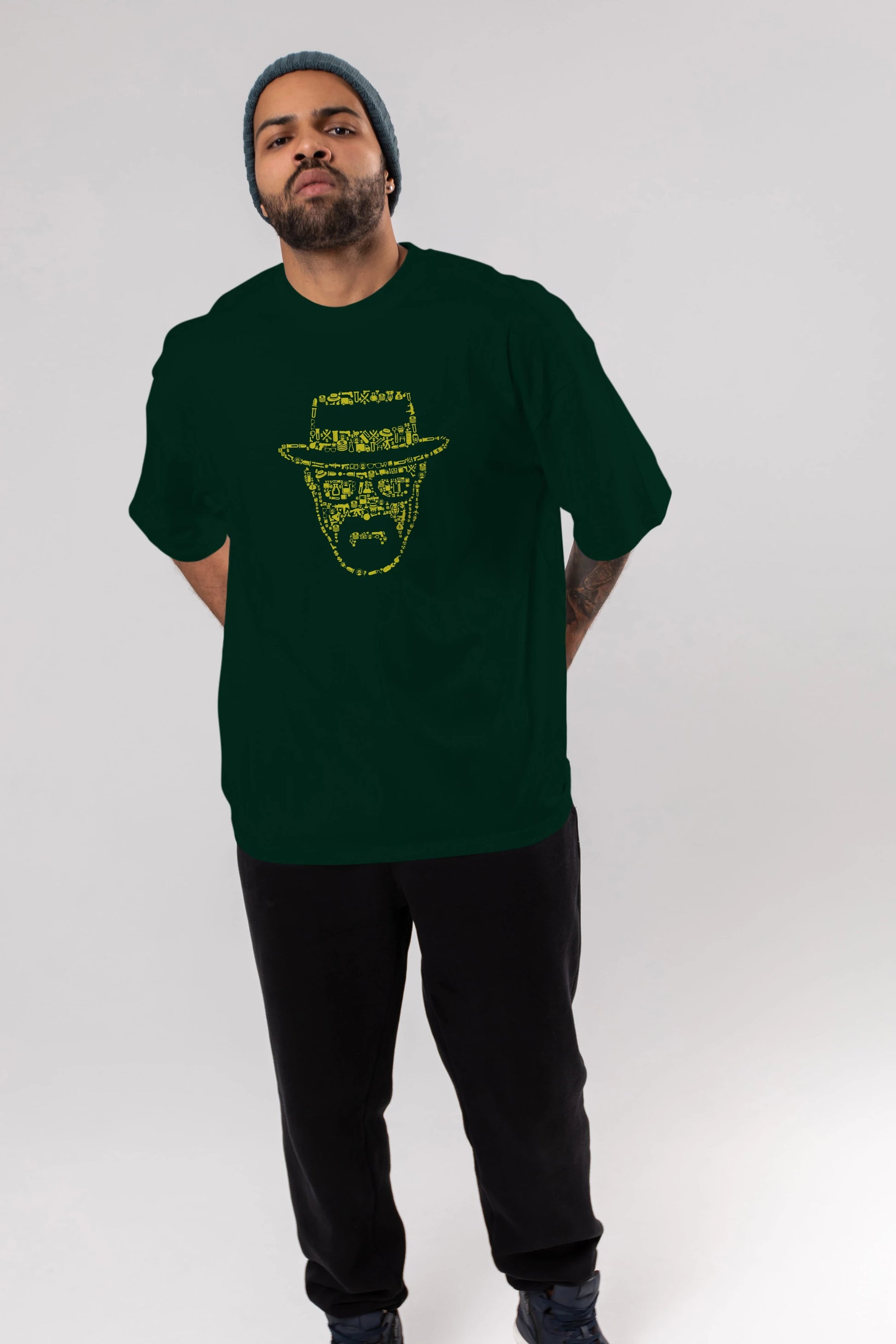The Chronicle Ön Baskılı Oversize t-shirt %100 pamuk Erkek Kadın Unisex