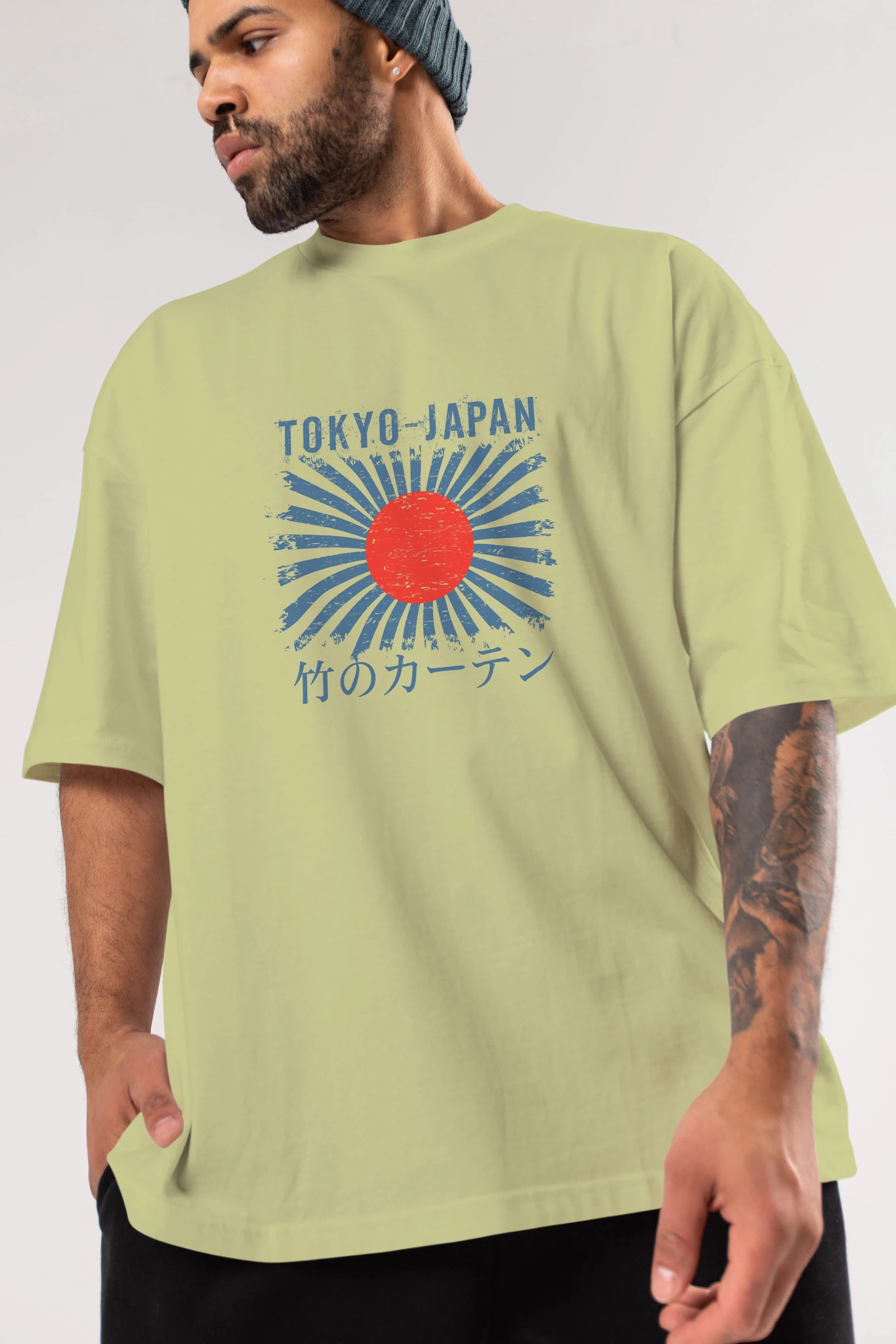 Tokyo Japan Ön Baskılı Oversize t-shirt Erkek Kadın Unisex