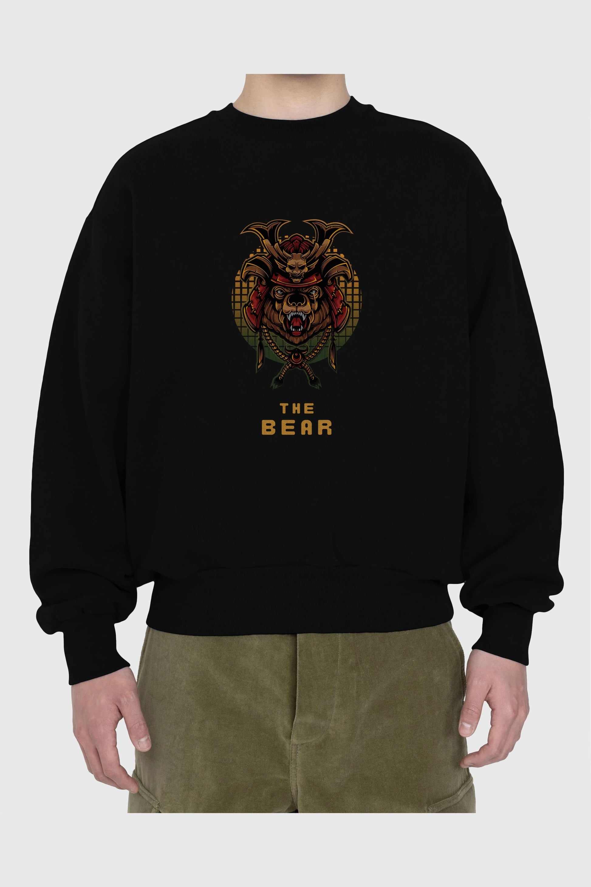 The Bear 2 Ön Baskılı Oversize Sweatshirt Erkek Kadın Unisex