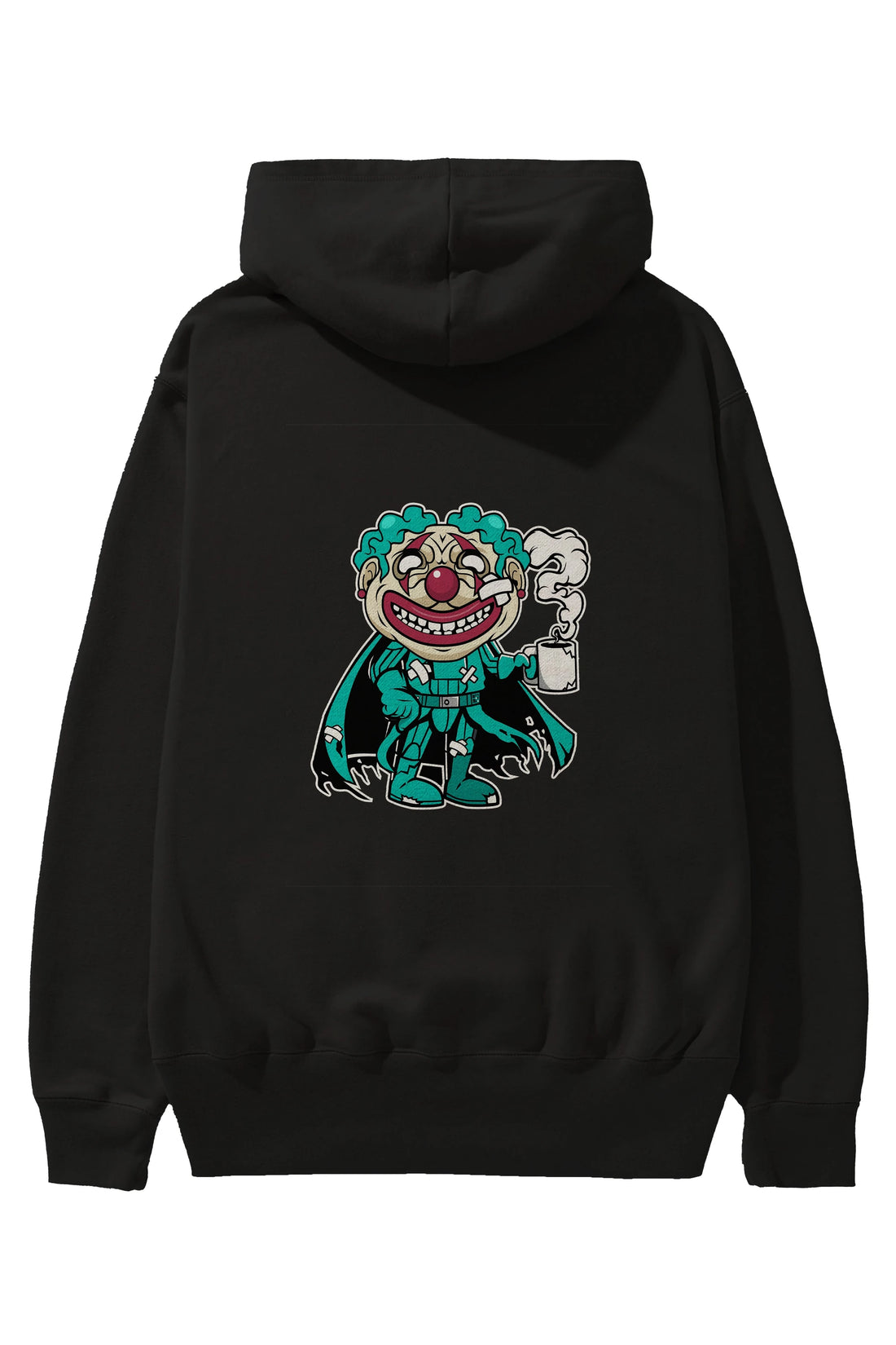 Super Clown Arka Baskılı Hoodie Oversize Kapüşonlu Sweatshirt Erkek Kadın Unisex