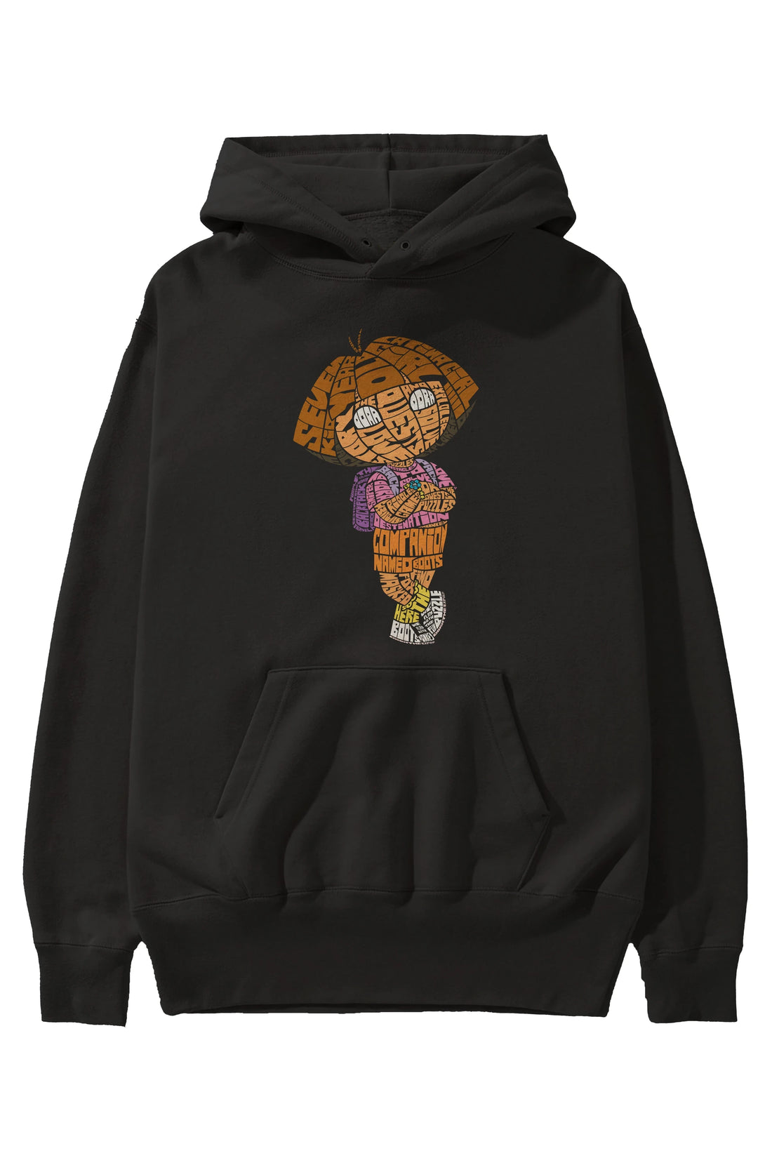 Dora Ön Baskılı Hoodie Oversize Kapüşonlu Sweatshirt Erkek Kadın Unisex