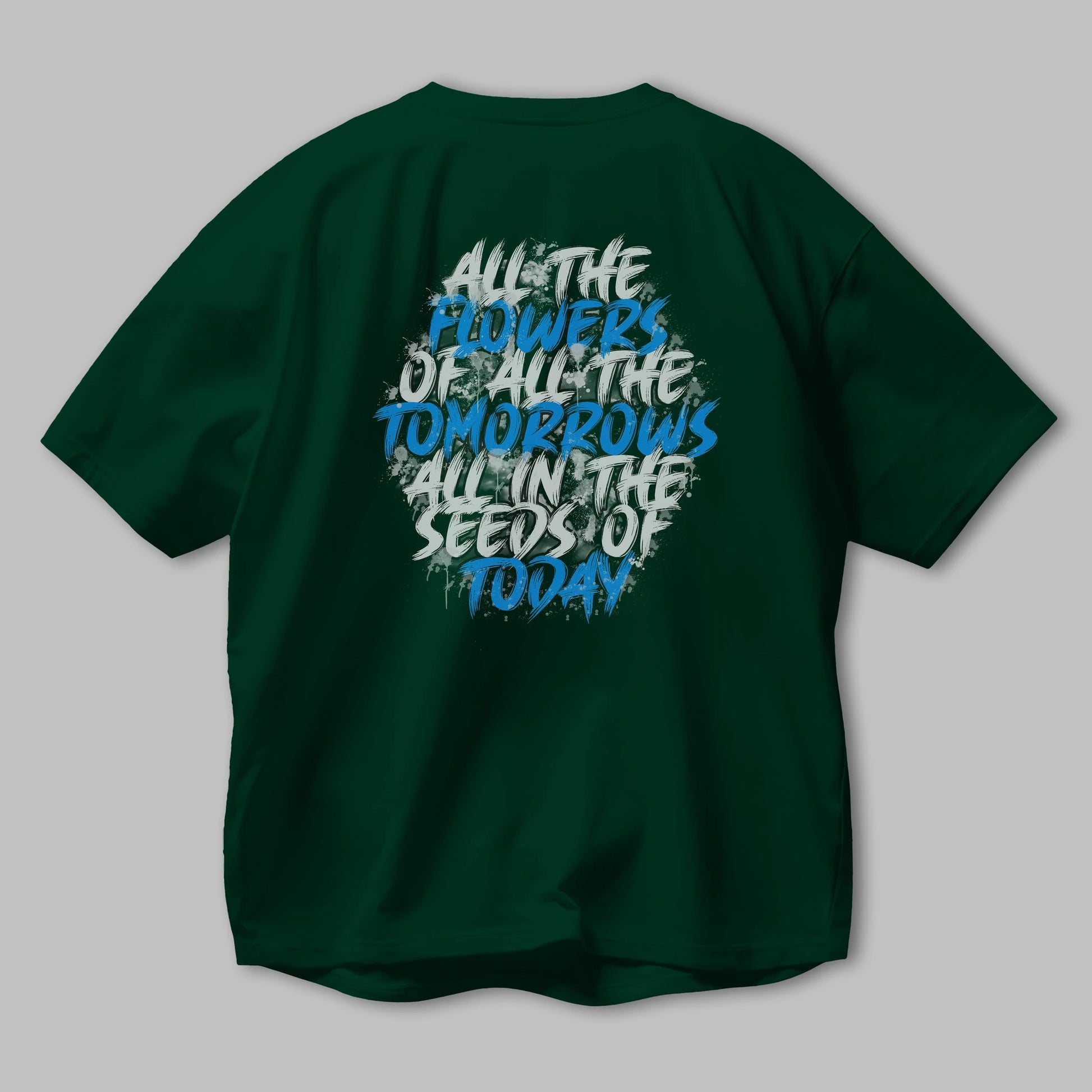 All The Flowers Of All The Tomorrows Arka Baskılı Oversize t-shirt Erkek Kadın Unisex