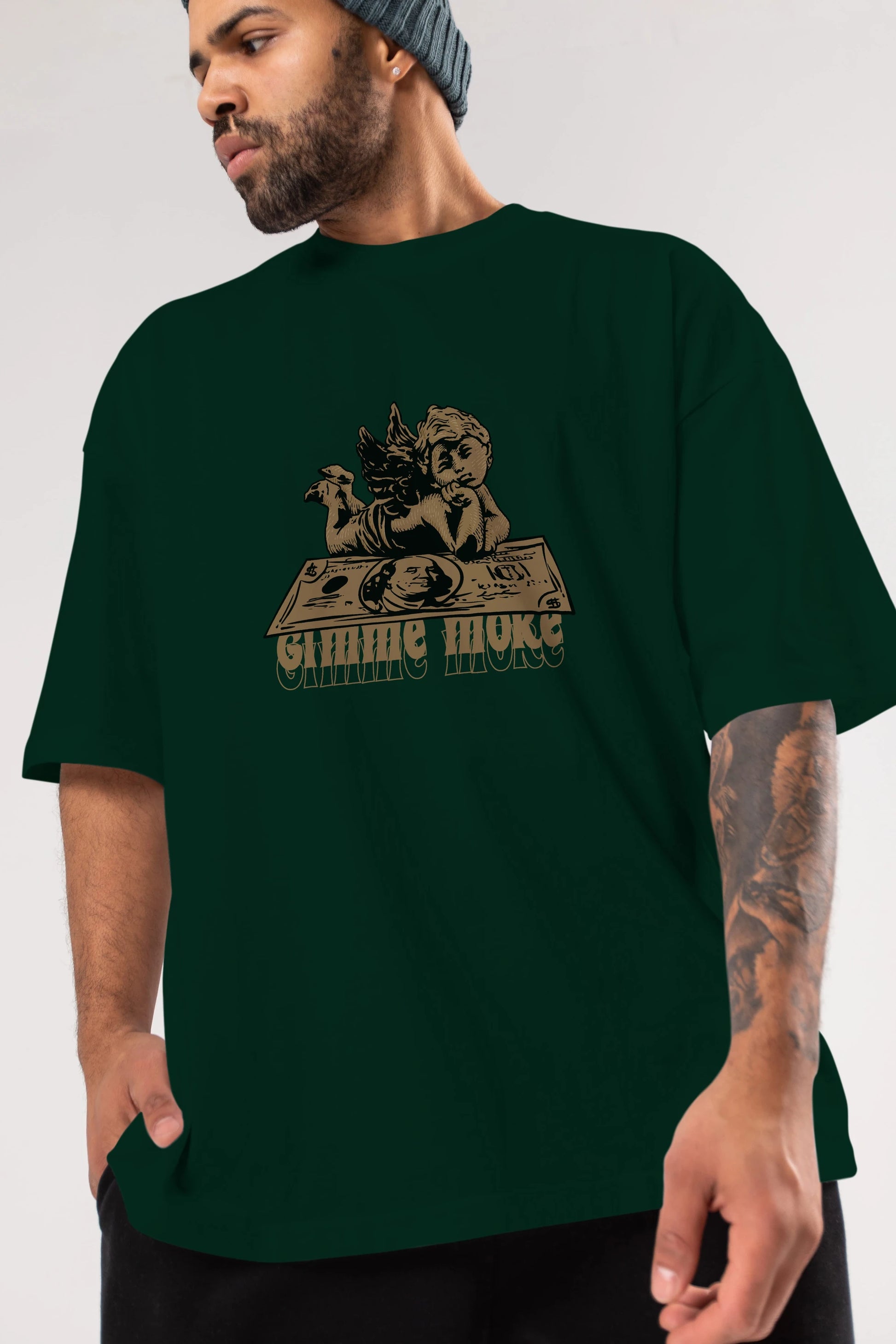 Gimme More Ön Baskılı Oversize t-shirt Erkek Kadın Unisex