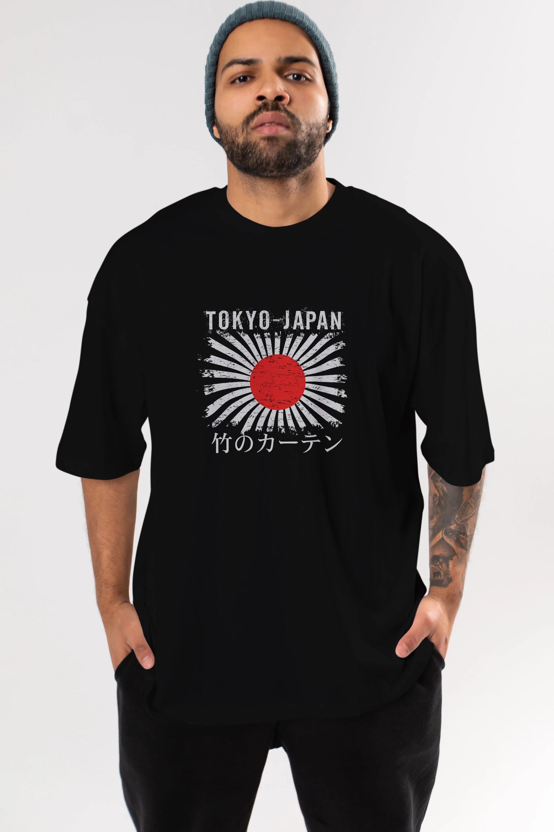 Tokyo Japan Ön Baskılı Oversize t-shirt Erkek Kadın Unisex