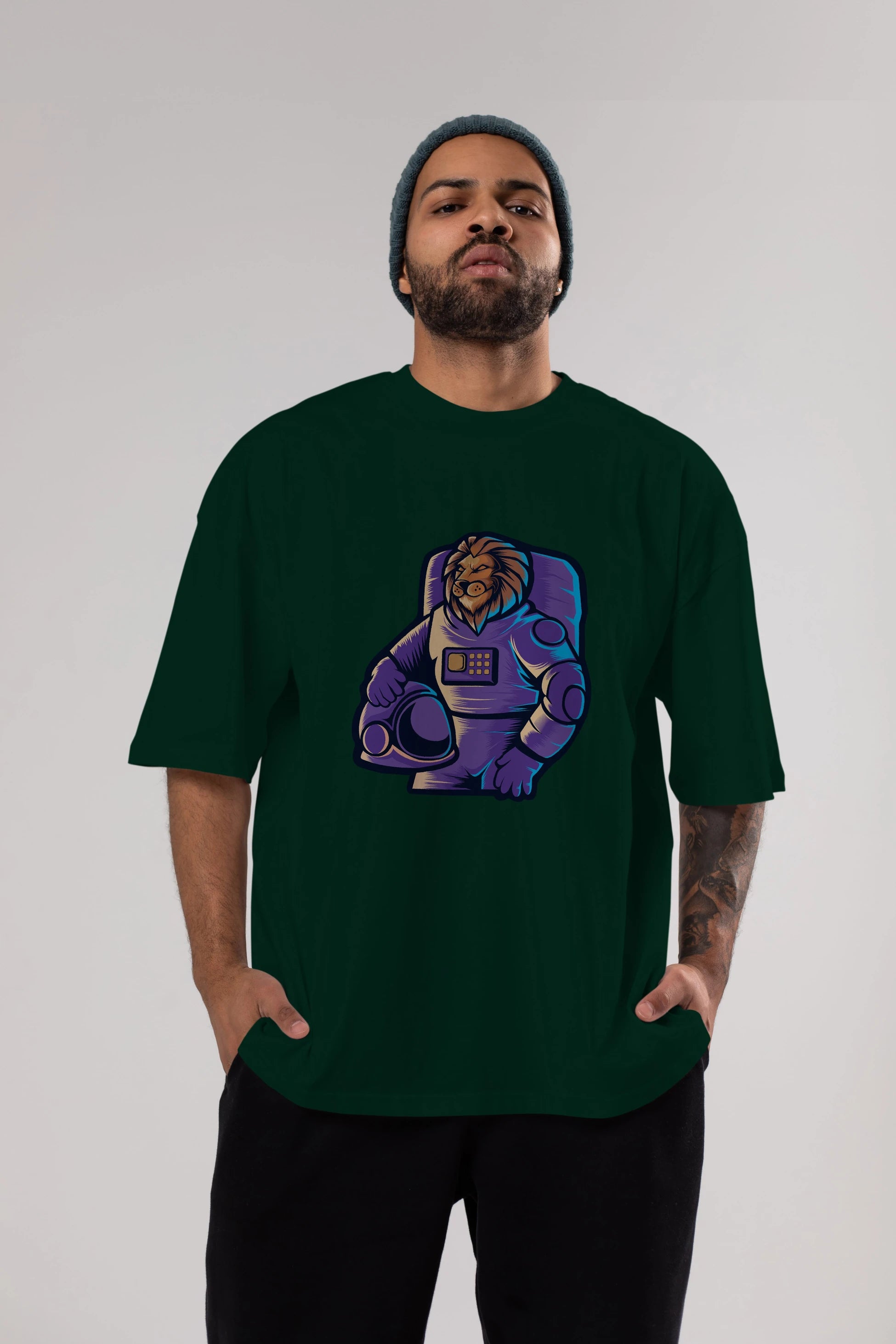 Astroking Ön Baskılı Oversize t-shirt Erkek Kadın Unisex