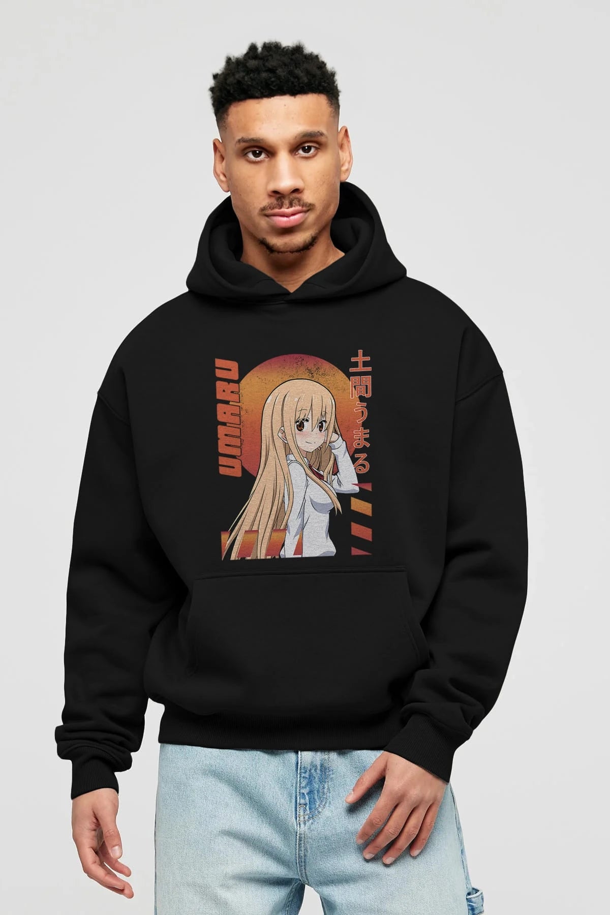 Umaru Doma 5 Anime Ön Baskılı Hoodie Oversize Kapüşonlu Sweatshirt Erkek Kadın Unisex