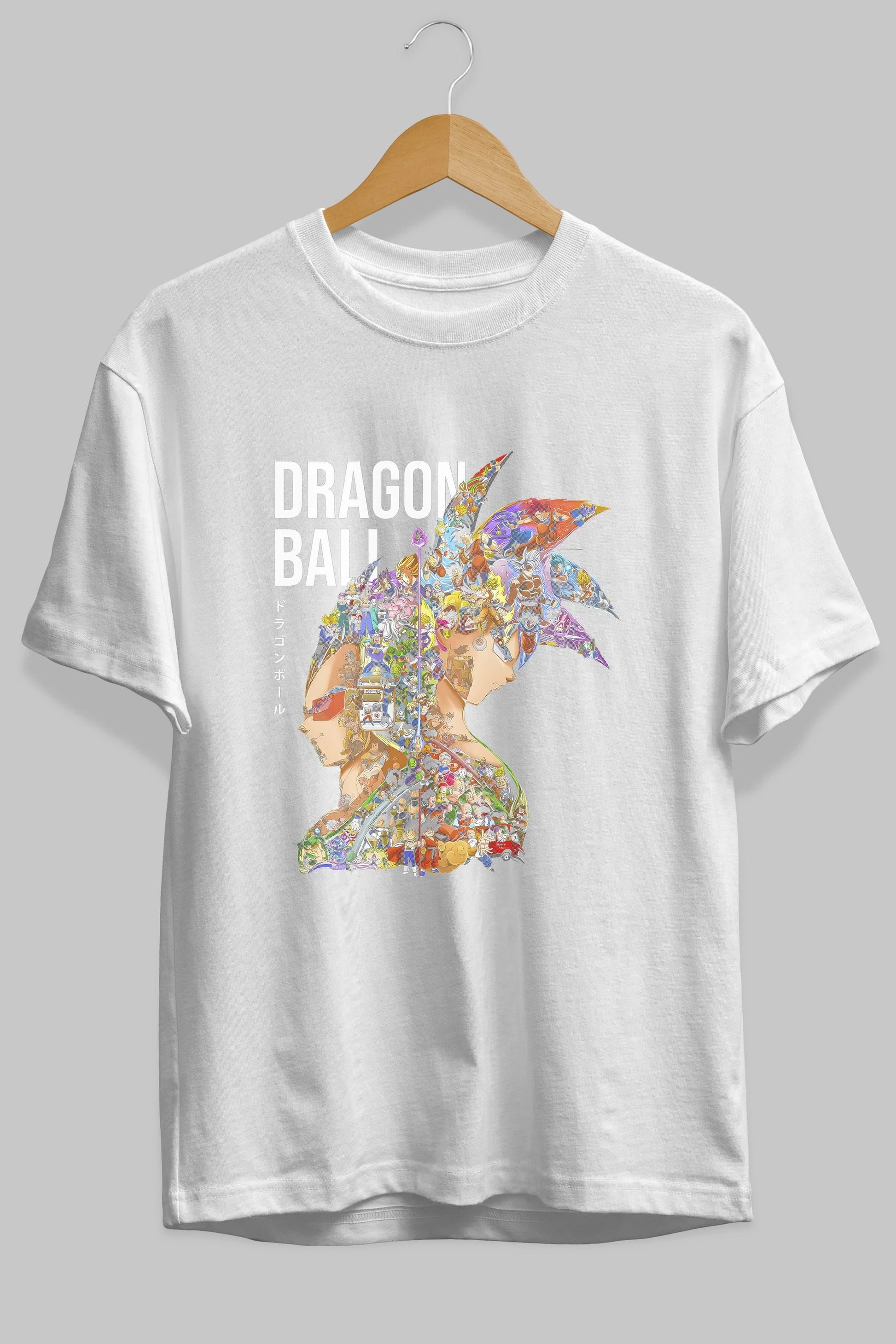 DRAGON BALL ART (5) Anime Ön Baskılı Oversize t-shirt %100 pamuk Erkek Kadın Unisex