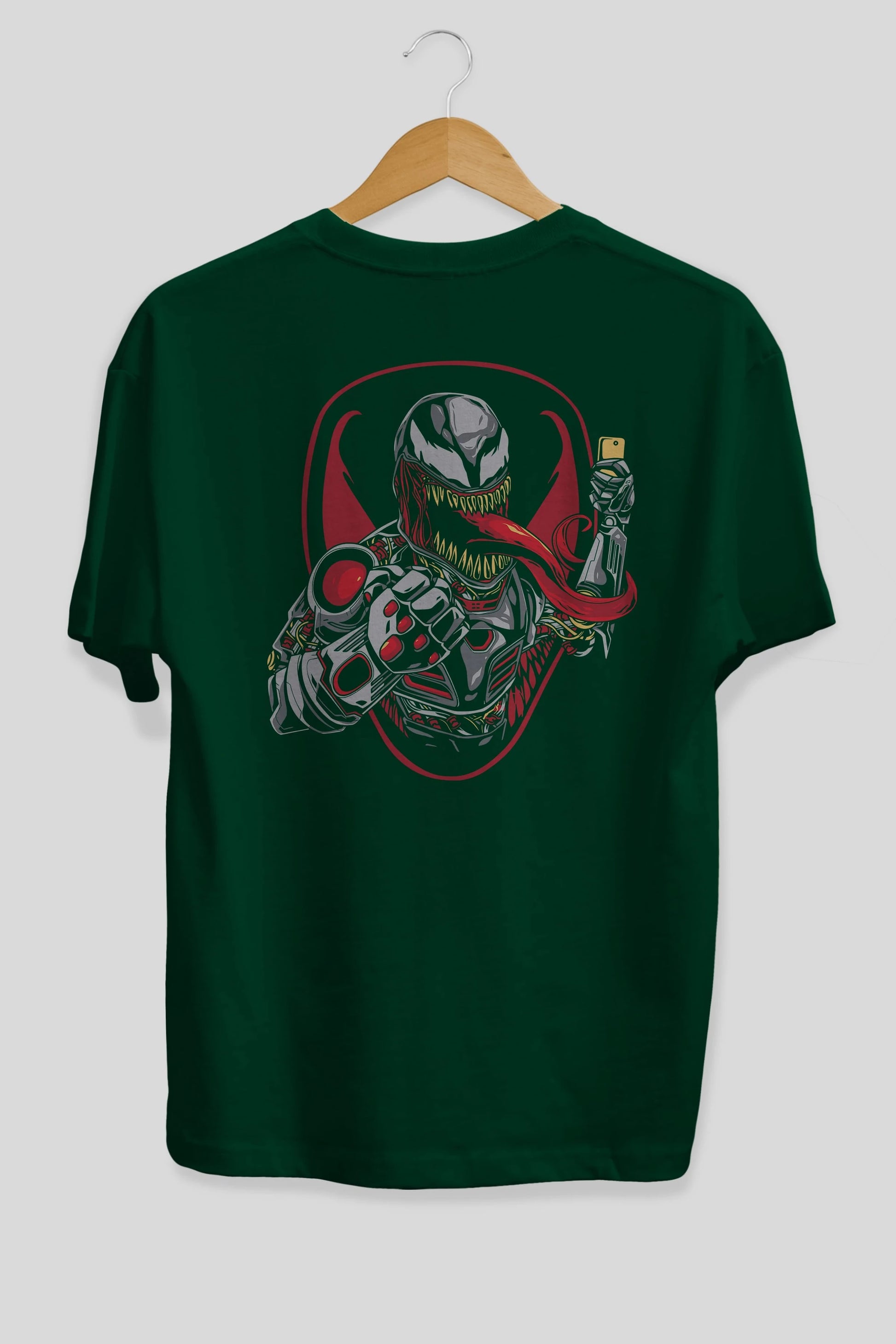 Venom (17) Arka Baskılı Oversize t-shirt Erkek Kadın Unisex %100 Pamuk Bisiklet Yaka tişort