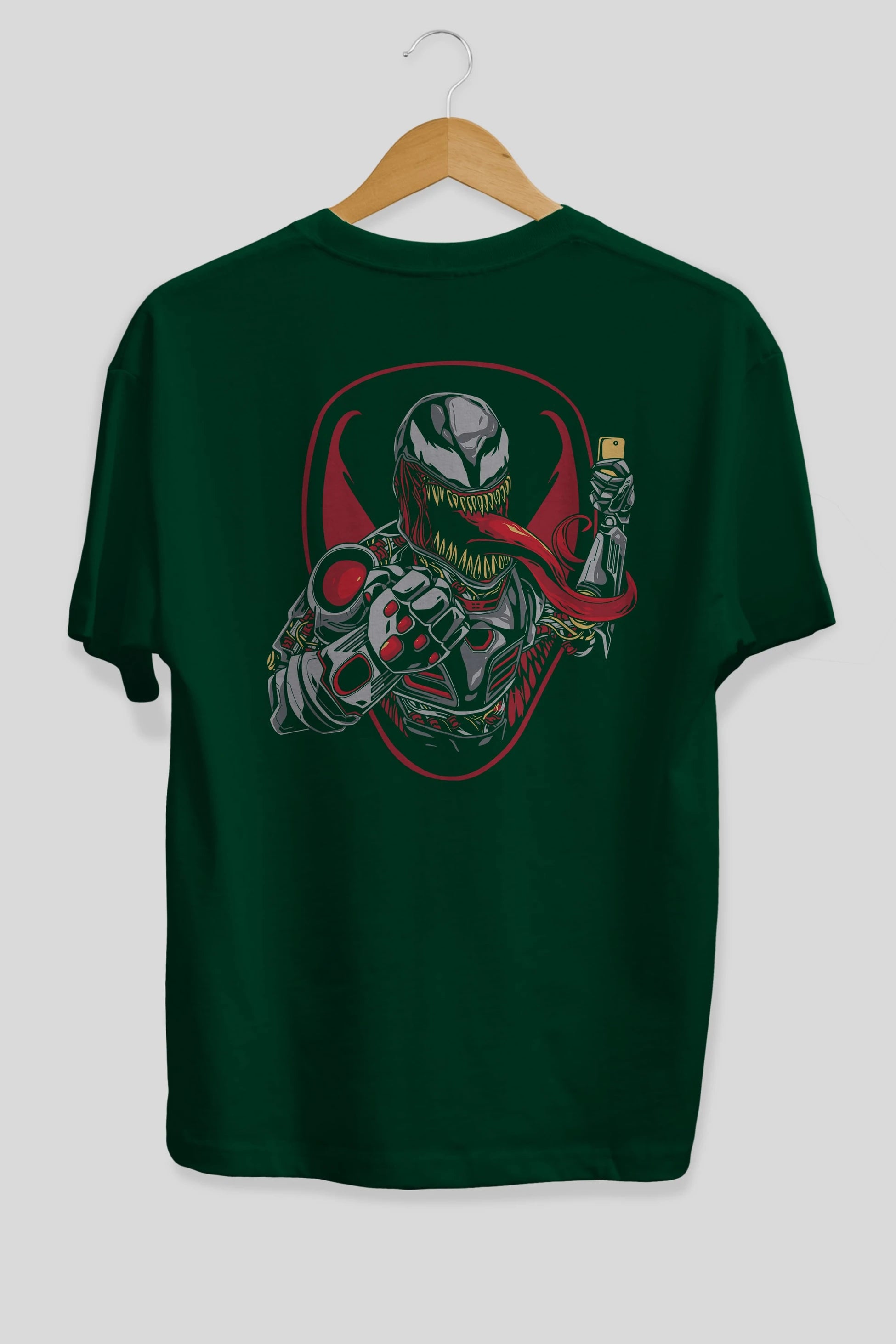 Venom (17) Arka Baskılı Oversize t-shirt Erkek Kadın Unisex %100 Pamuk Bisiklet Yaka tişort
