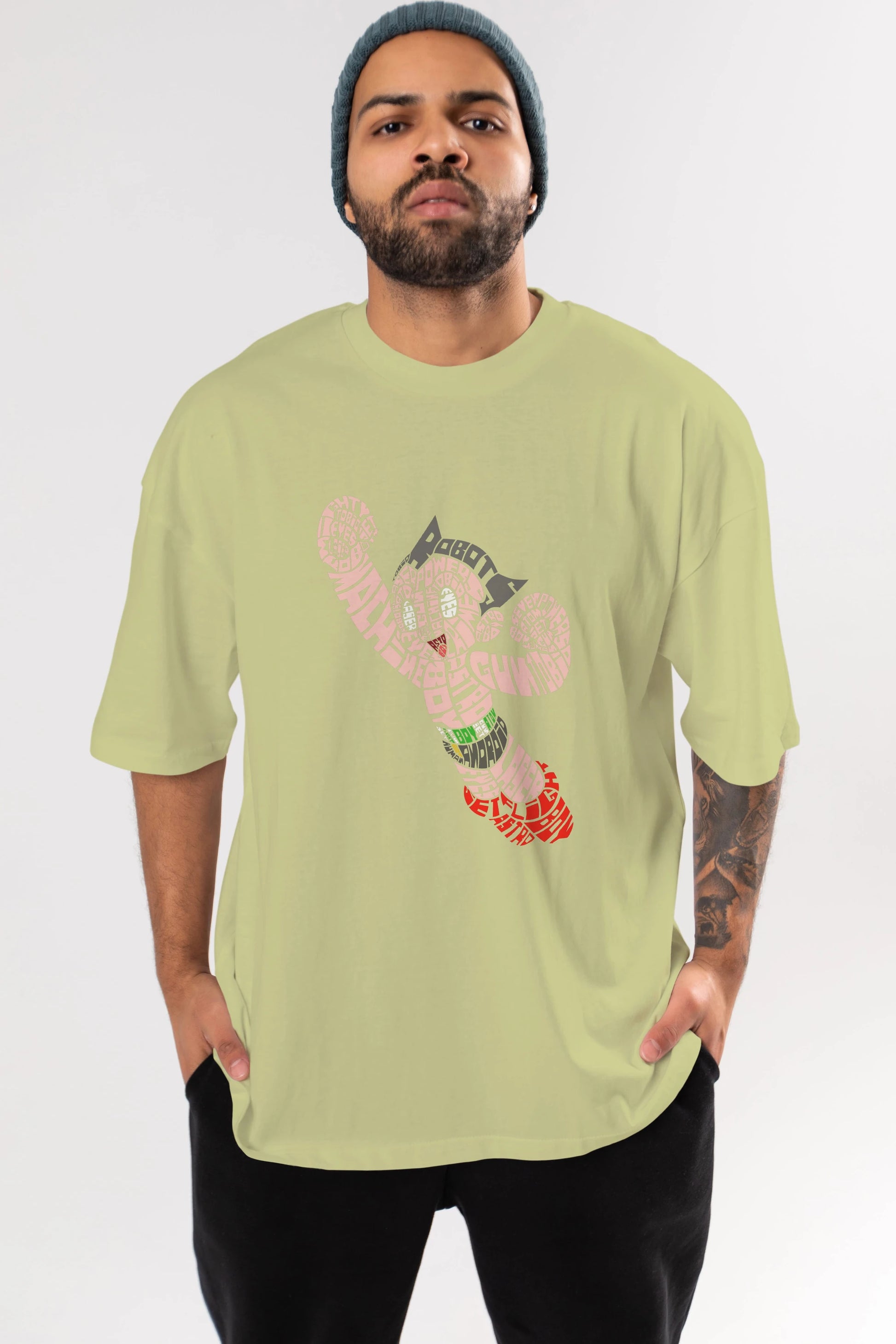 Astroboy Ön Baskılı Oversize t-shirt %100 pamuk Erkek Kadın Unisex
