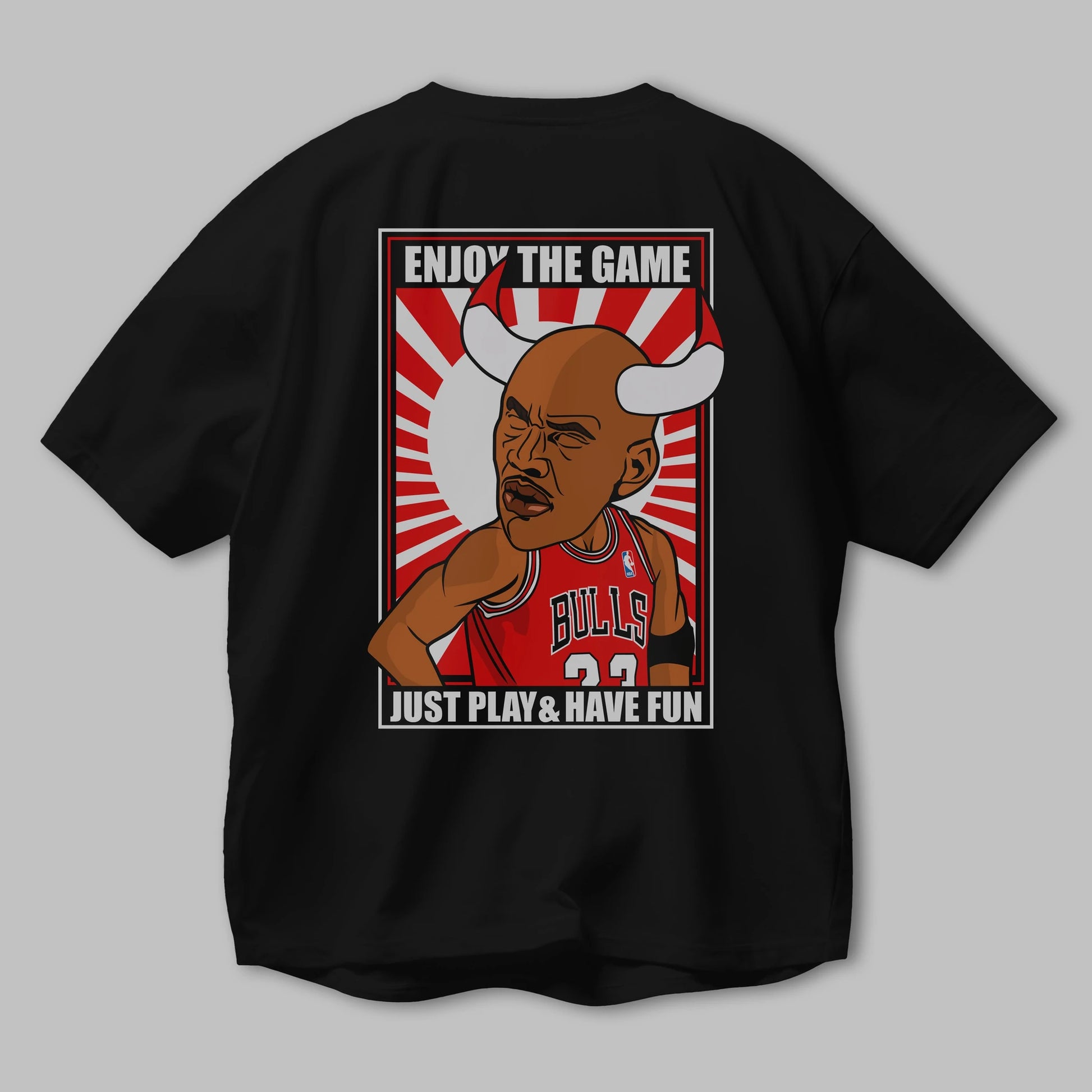 Michael Jordan Arka Baskılı Oversize t-shirt Erkek Kadın Unisex %100 Pamuk tişort