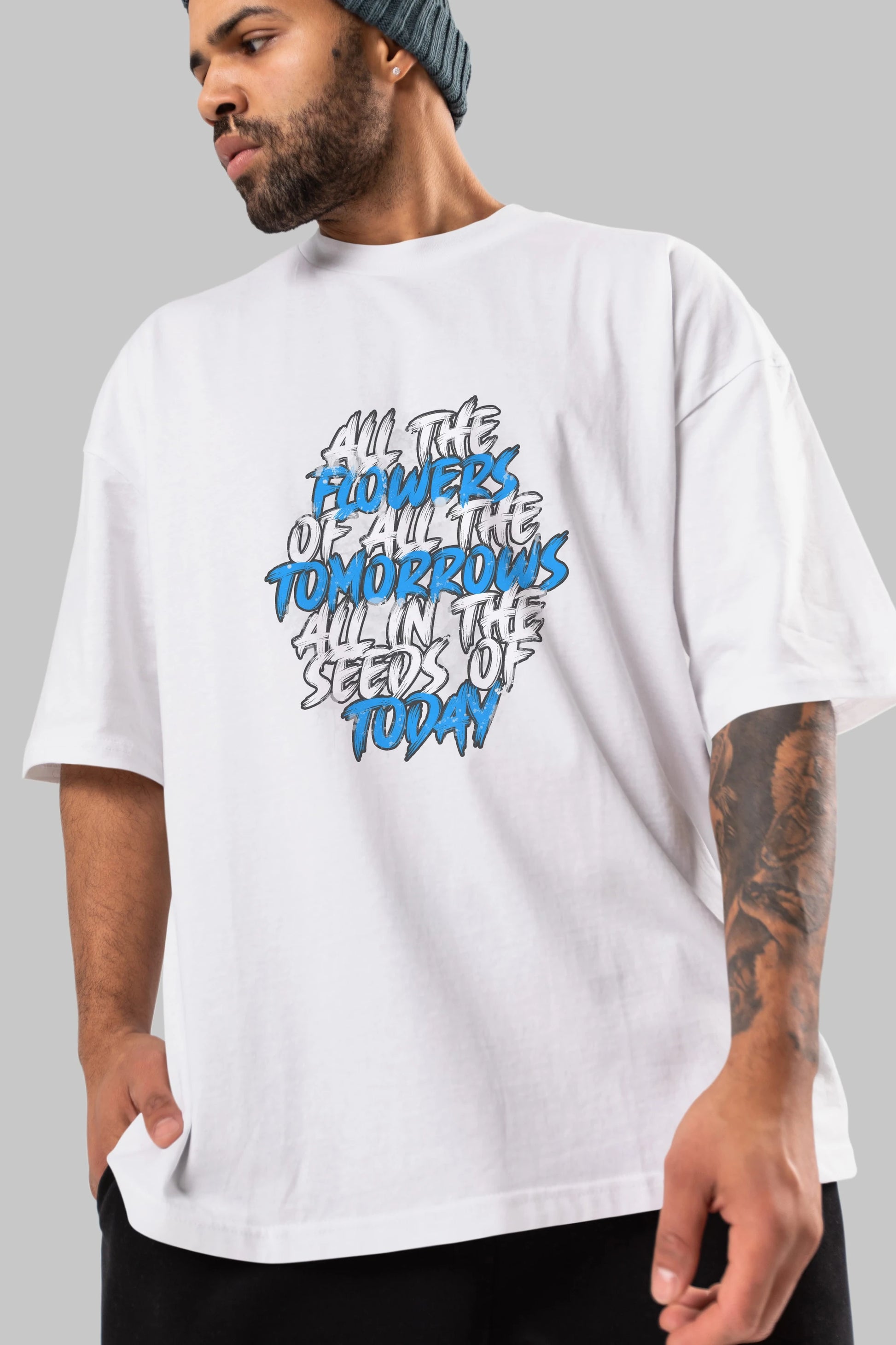 All The Flowers Of All The Tomorrows Ön Baskılı Oversize t-shirt Erkek Kadın Unisex