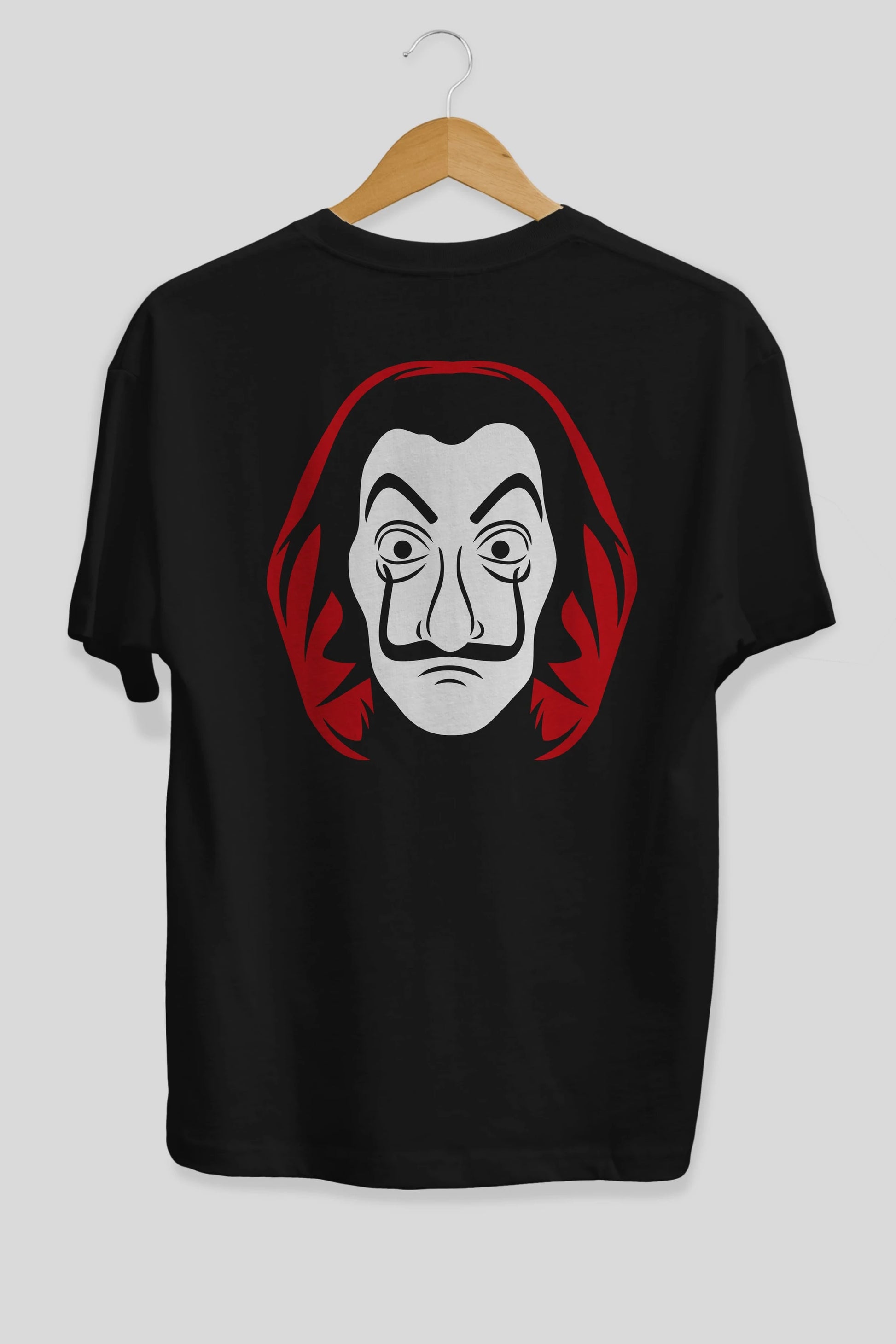 La Casa De Papel (8) Arka Baskılı Oversize t-shirt Erkek Kadın Unisex %100 Pamuk Bisiklet Yaka tişort