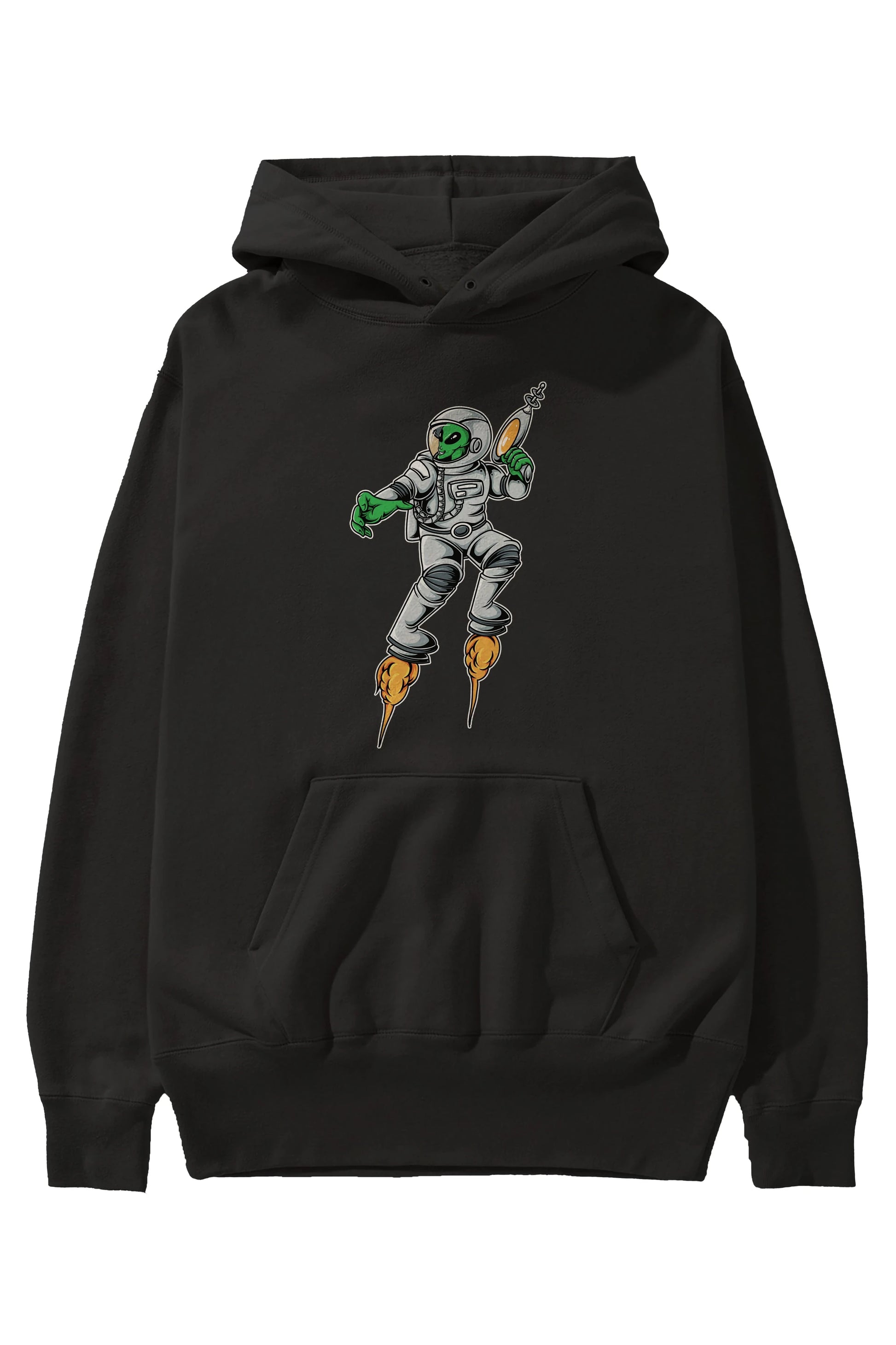Alien Wars Tshirt Ön Baskılı Hoodie Oversize Kapüşonlu Sweatshirt Erkek Kadın Unisex