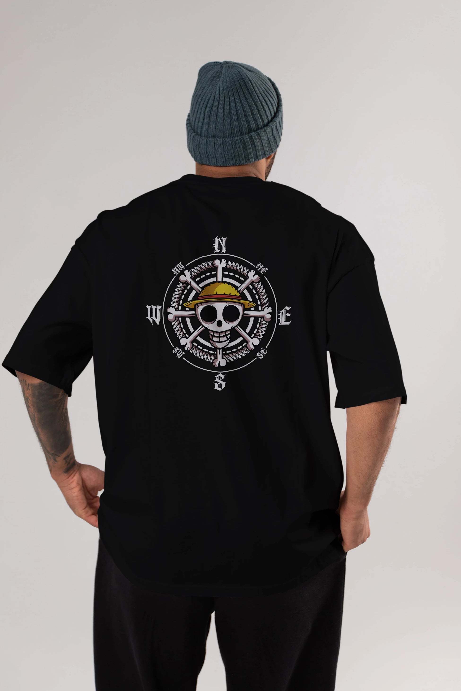 One Destiny 2 Anime Arka Baskılı Oversize t-shirt Erkek Kadın Unisex %100 pamuk tişort
