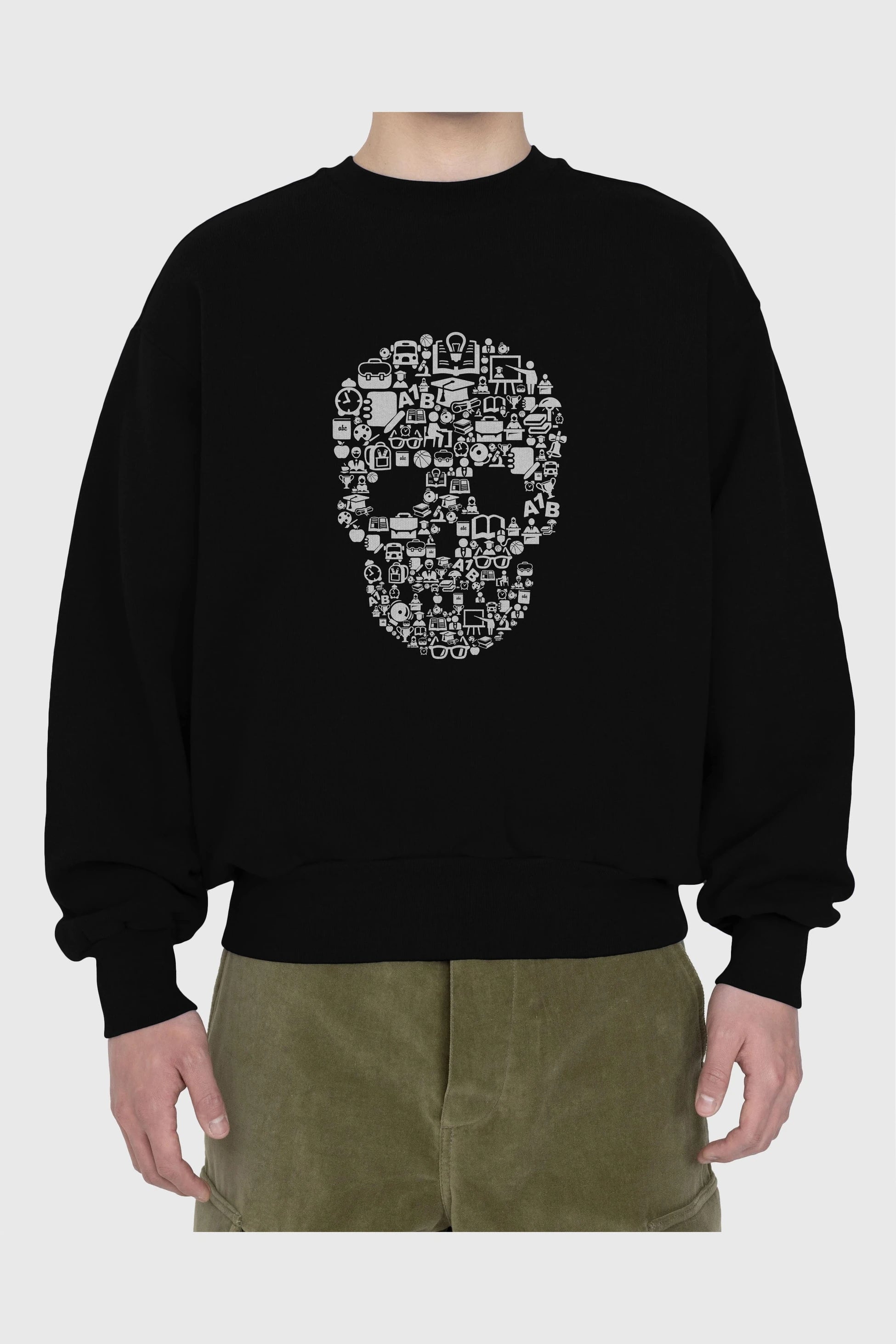 Dead  School Ön Baskılı Oversize Sweatshirt Erkek Kadın Unisex