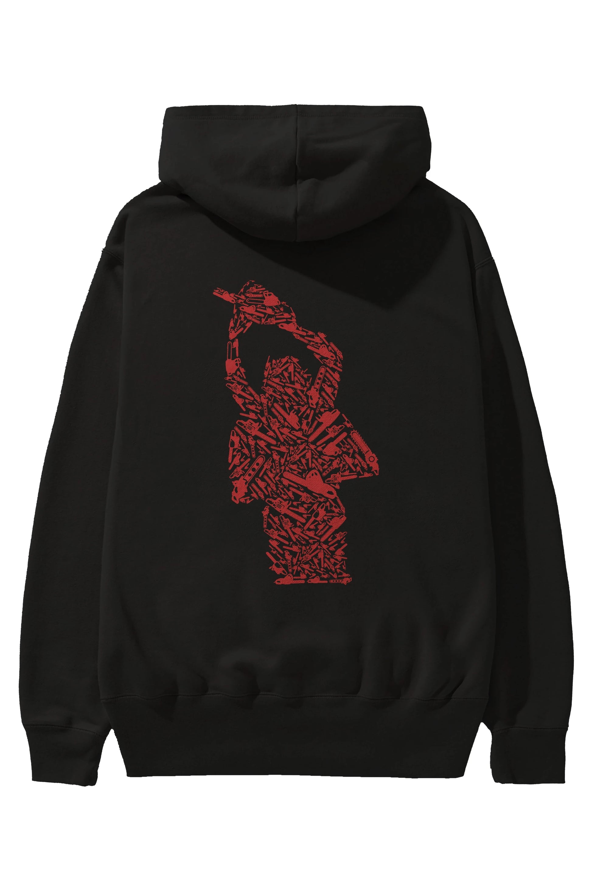 Chainsaw Arka Baskılı Hoodie Oversize Kapüşonlu Sweatshirt Erkek Kadın Unisex