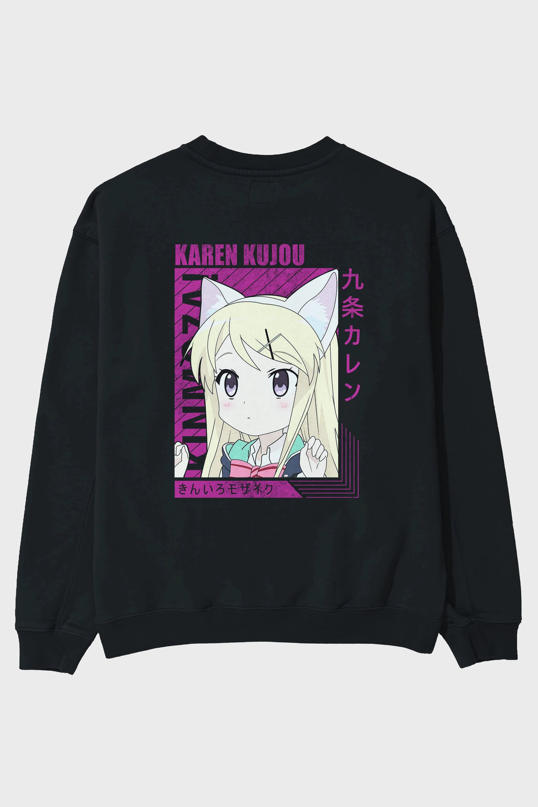 Karen Kujou 4 Anime Arka Baskılı Oversize Sweatshirt Erkek Kadın Unisex