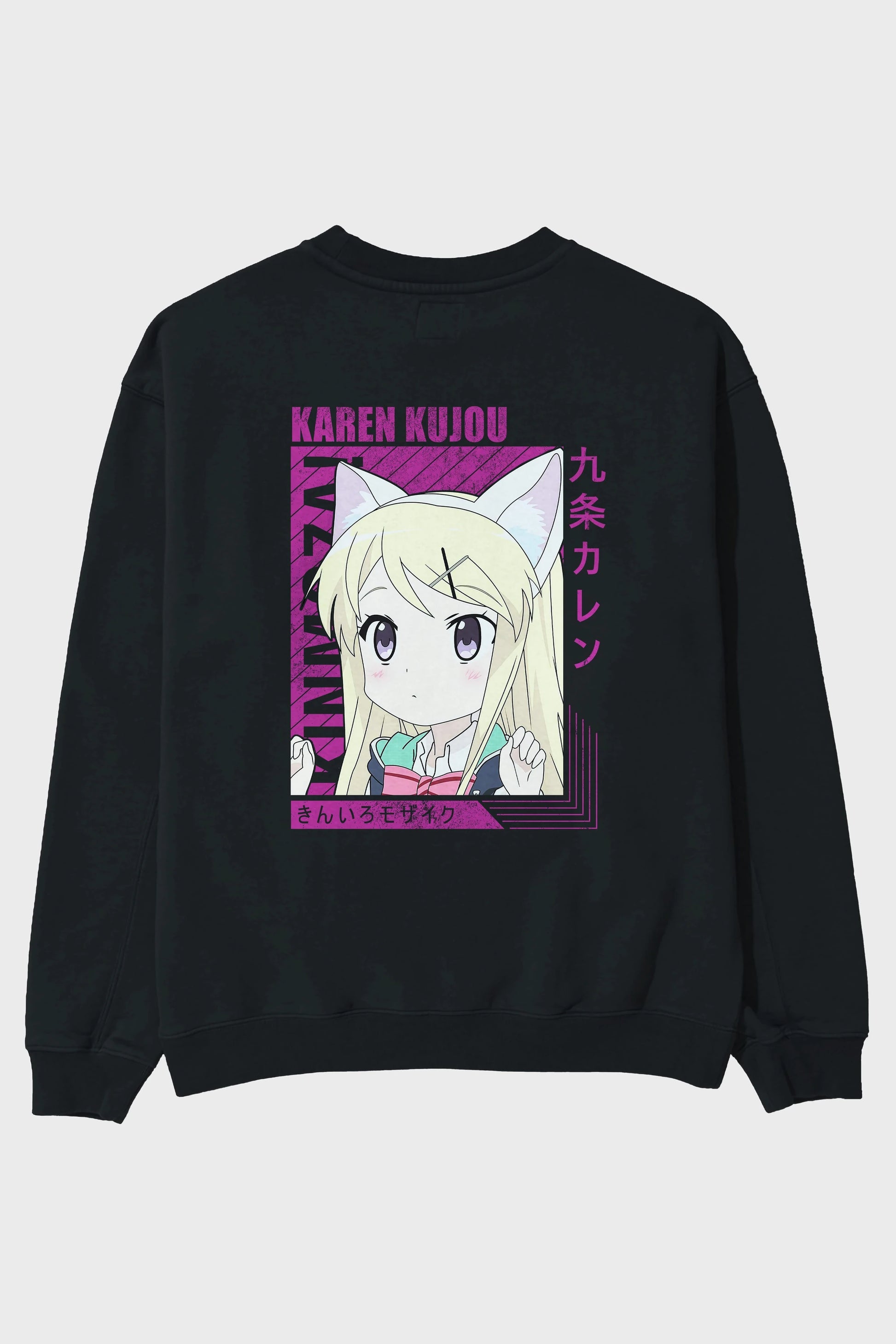 Karen Kujou 4 Anime Arka Baskılı Oversize Sweatshirt Erkek Kadın Unisex