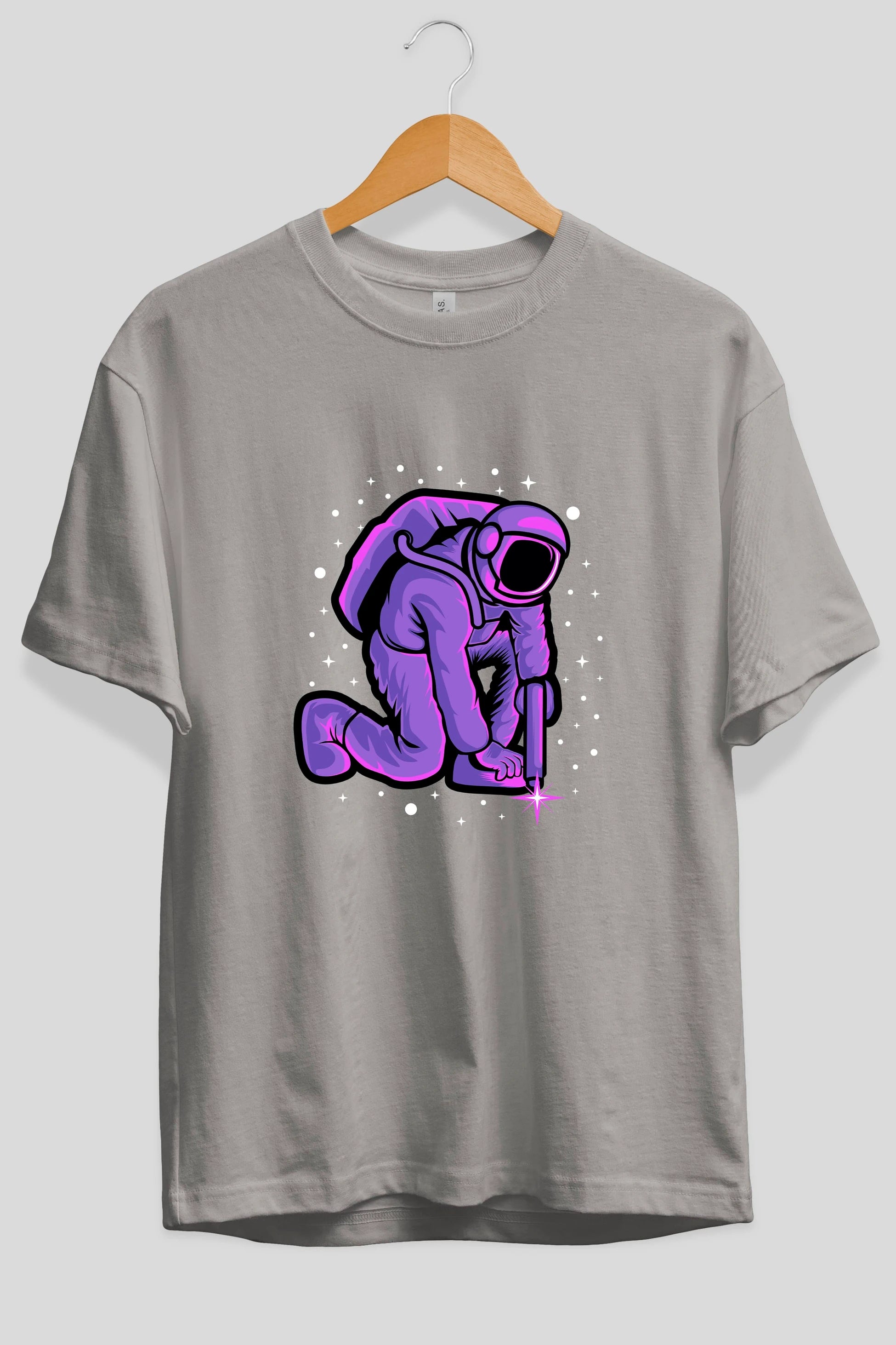 Welding in Space Ön Baskılı Oversize t-shirt Erkek Kadın Unisex