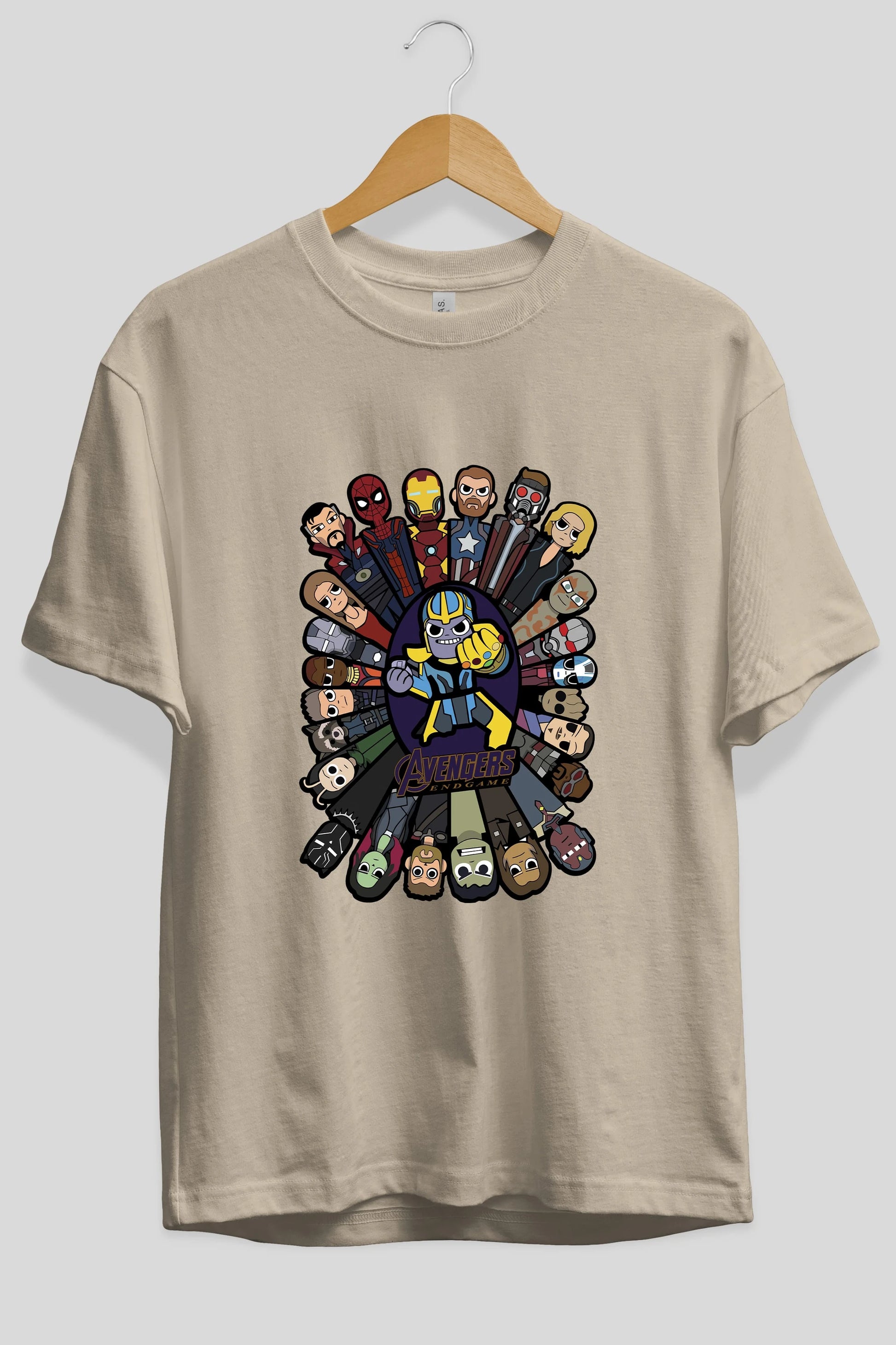 The Avengers (2) Ön Baskılı Oversize t-shirt Erkek Kadın Unisex %100 Pamuk Bisiklet Yaka tişort