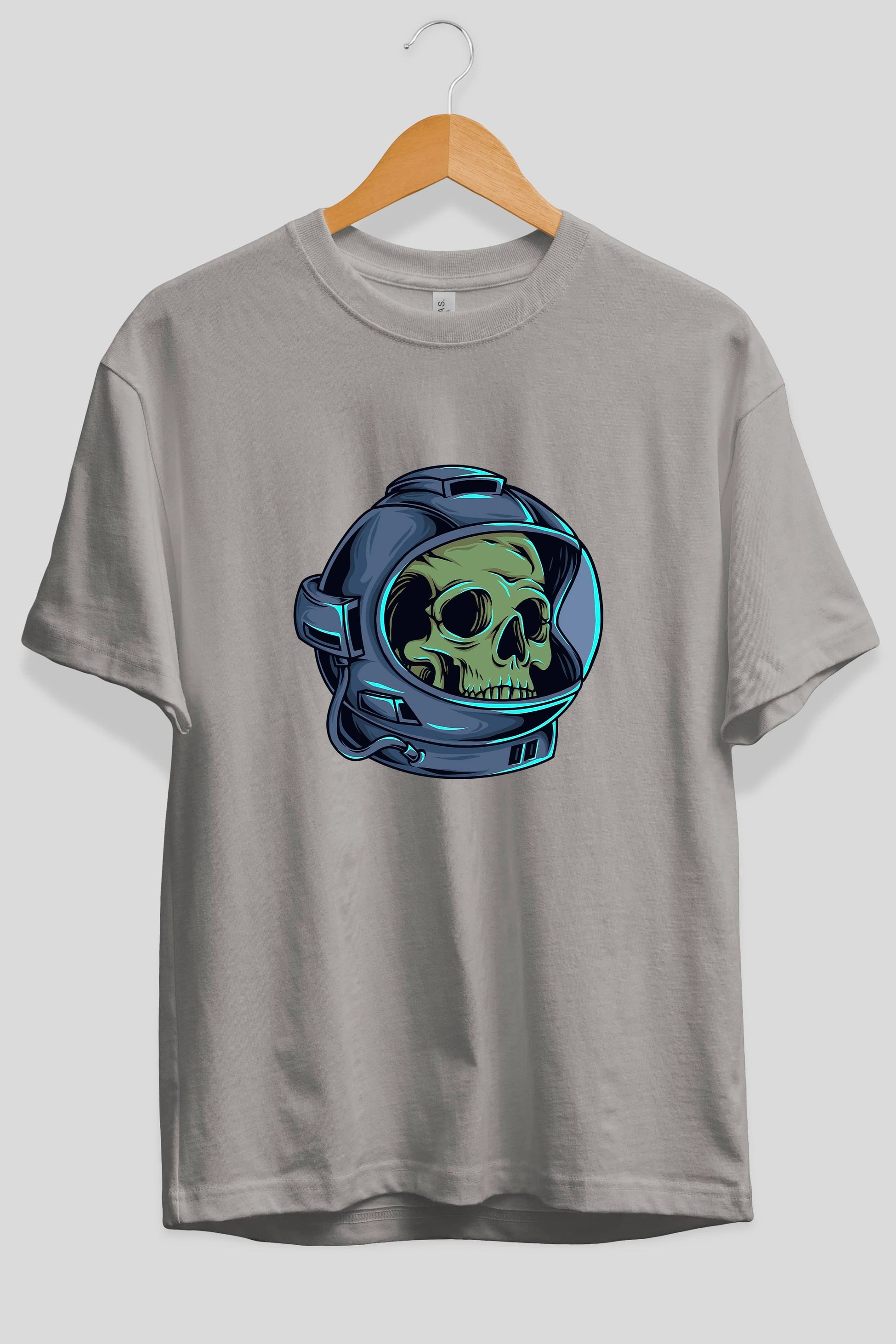 Astroskull Ön Baskılı Oversize t-shirt Erkek Kadın Unisex