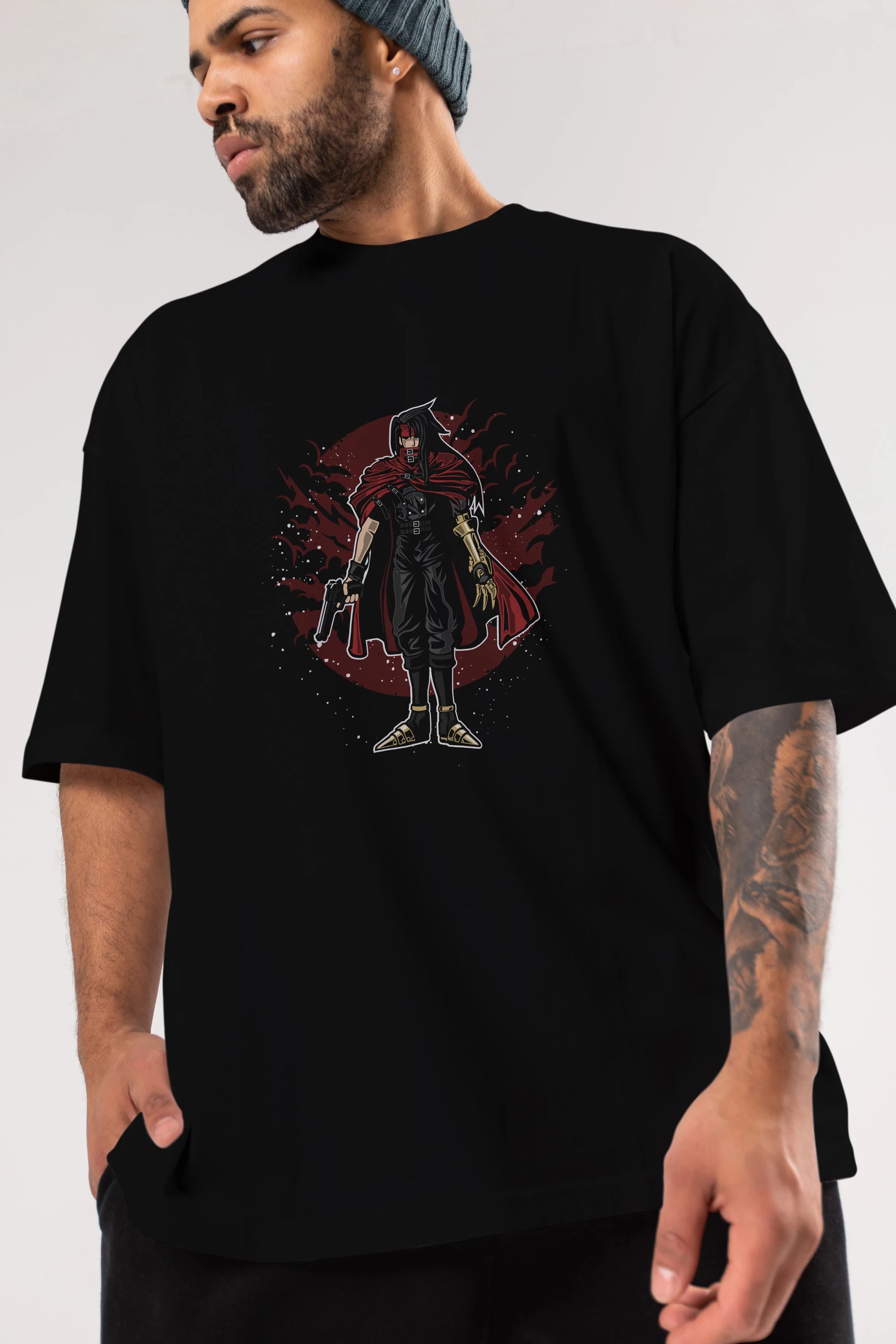 FINAL FANTASY Ön Baskılı Oversize t-shirt Erkek Kadın Unisex %100 Pamuk tişort