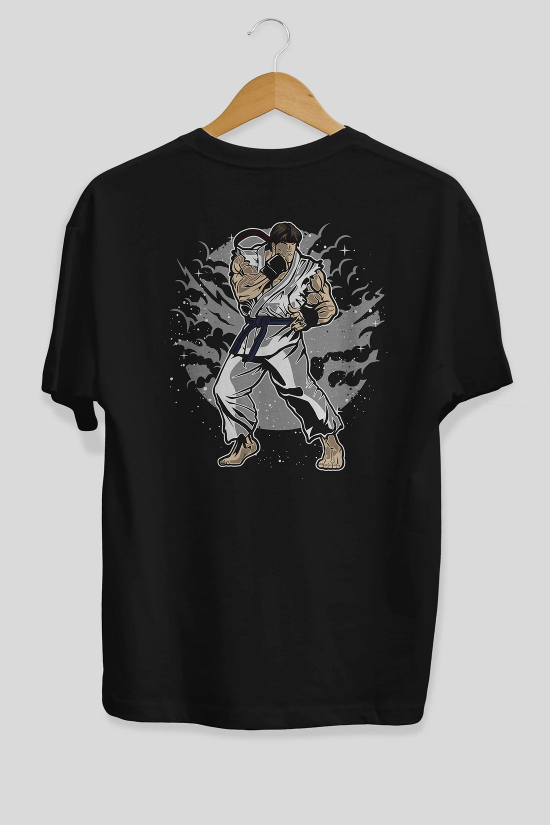 RYU Arka Baskılı Oversize t-shirt Erkek Kadın Unisex %100 Pamuk