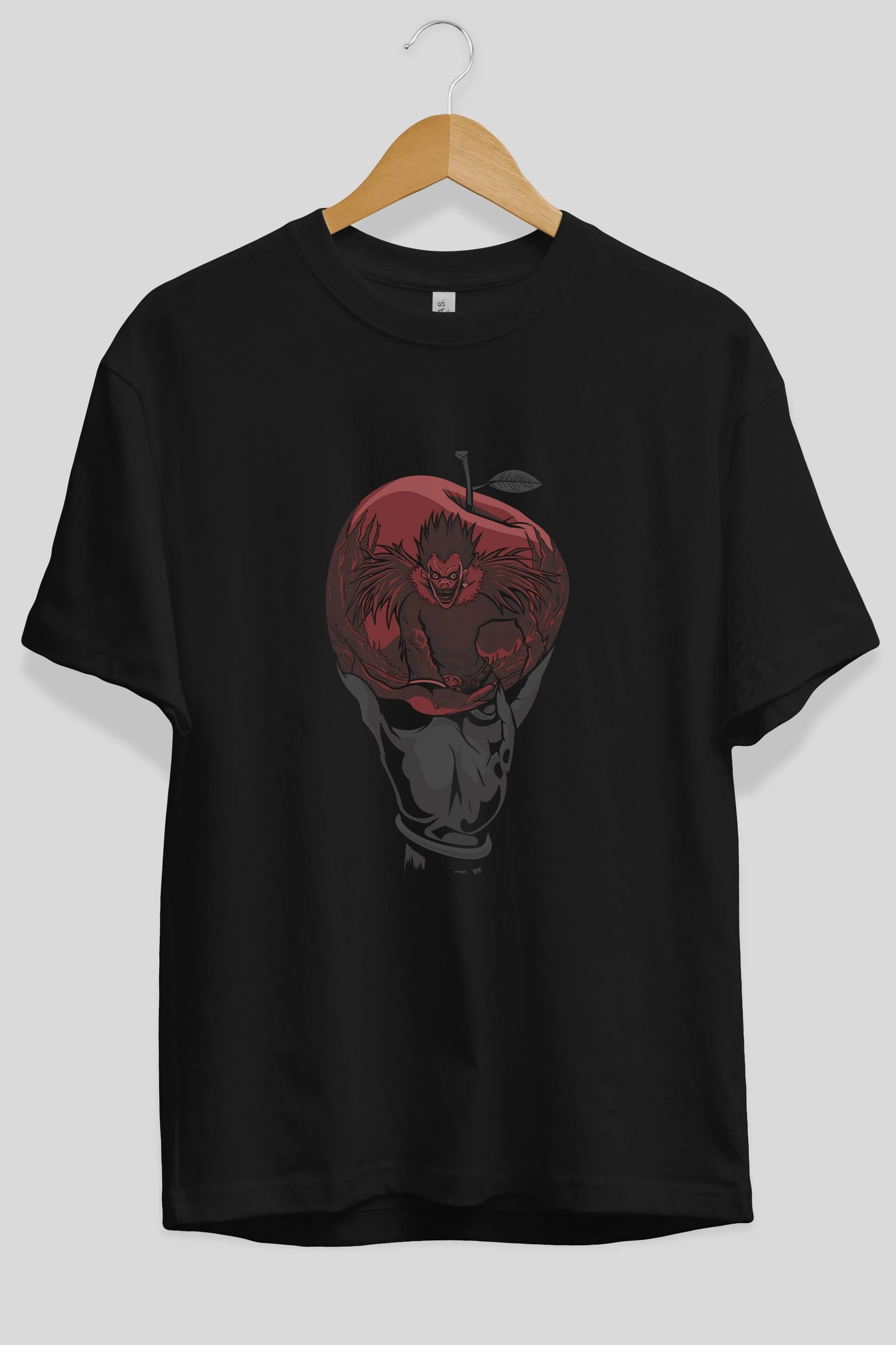 DEATH NOTE -RYUK Anime Ön Baskılı Oversize t-shirt %100 pamuk Erkek Kadın Unisex