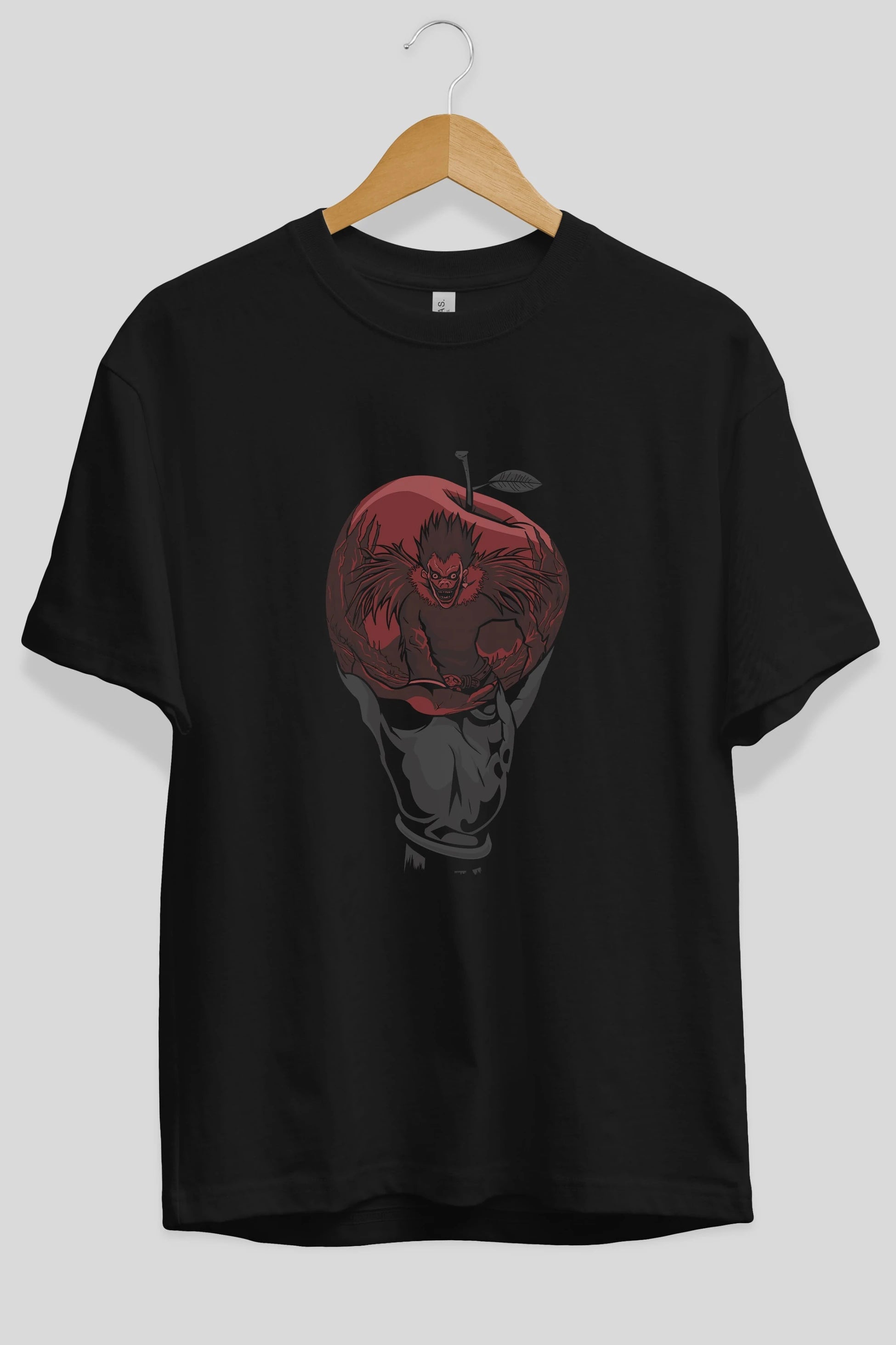 DEATH NOTE -RYUK Anime Ön Baskılı Oversize t-shirt %100 pamuk Erkek Kadın Unisex