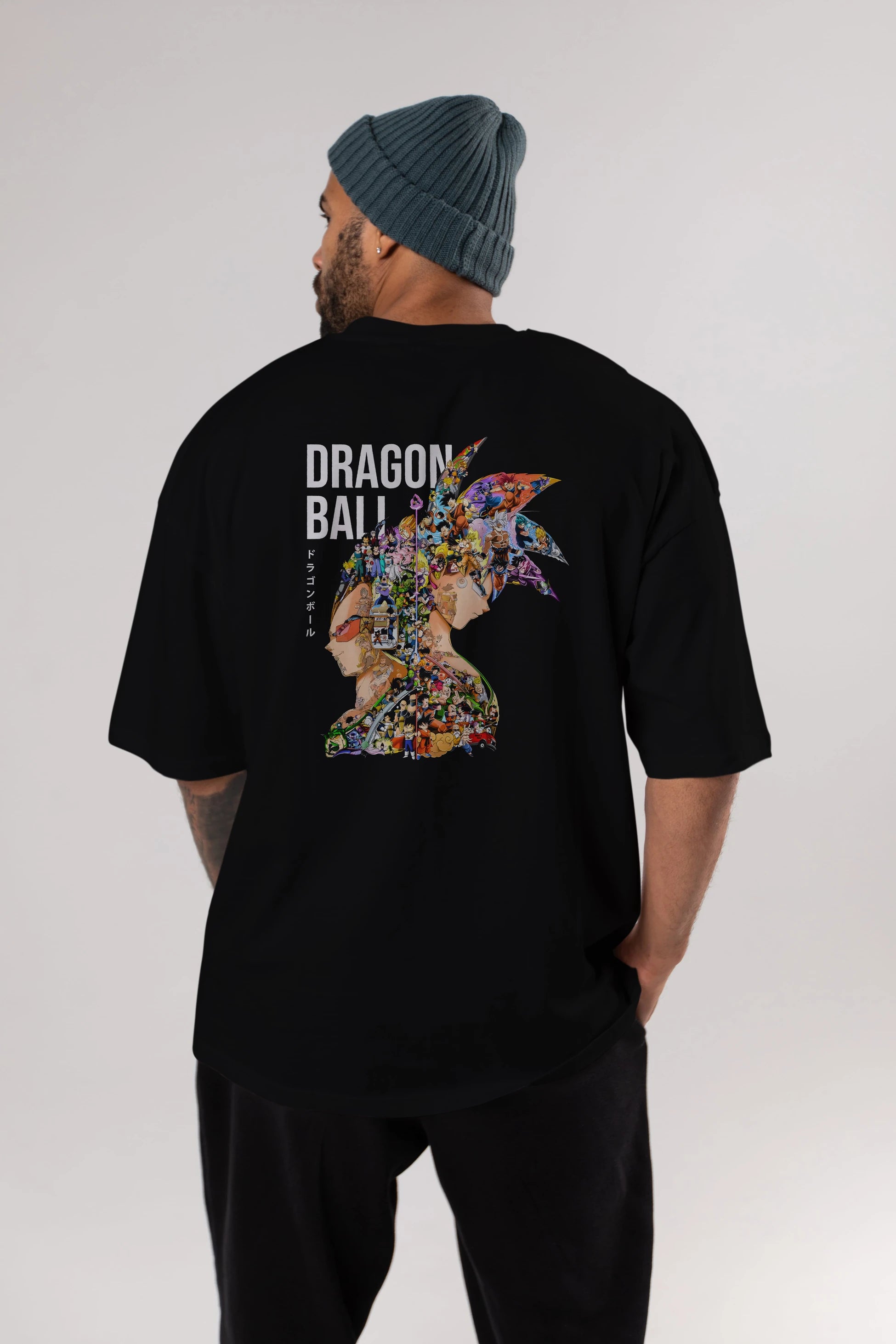 DRAGON BALL ART (5) Anime Arka Baskılı Oversize t-shirt Erkek Kadın Unisex