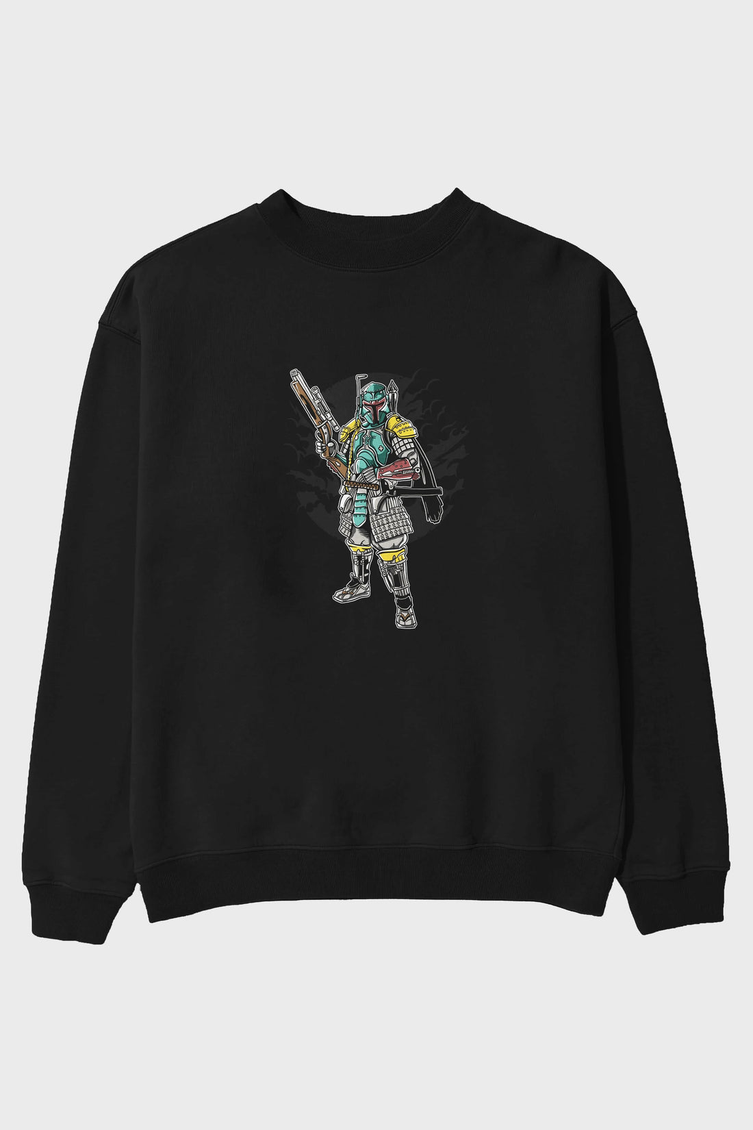 Ronin Hunter Ön Baskılı Oversize Sweatshirt Erkek Kadın Unisex