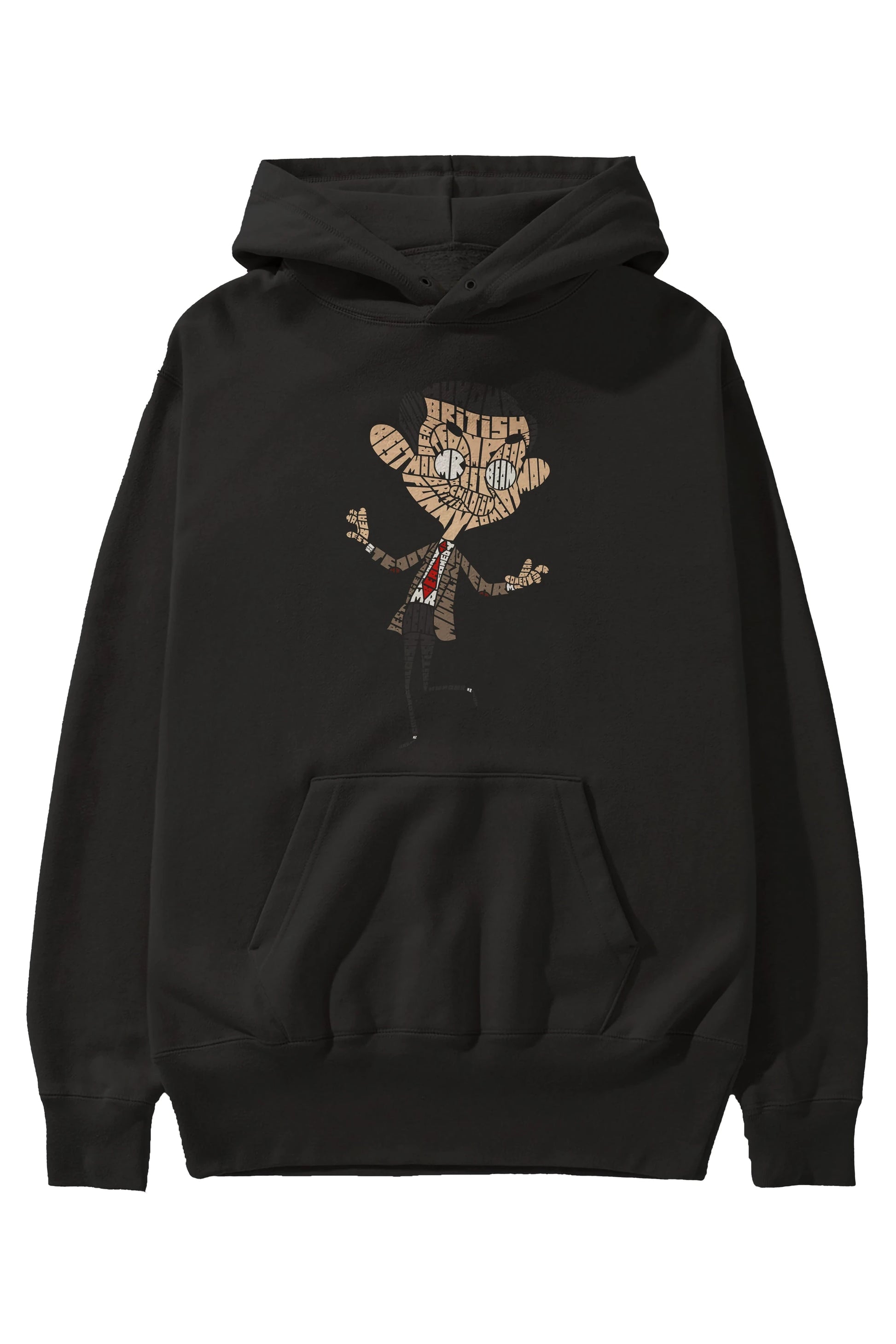 Mr Bean Ön Baskılı Hoodie Oversize Kapüşonlu Sweatshirt Erkek Kadın Unisex
